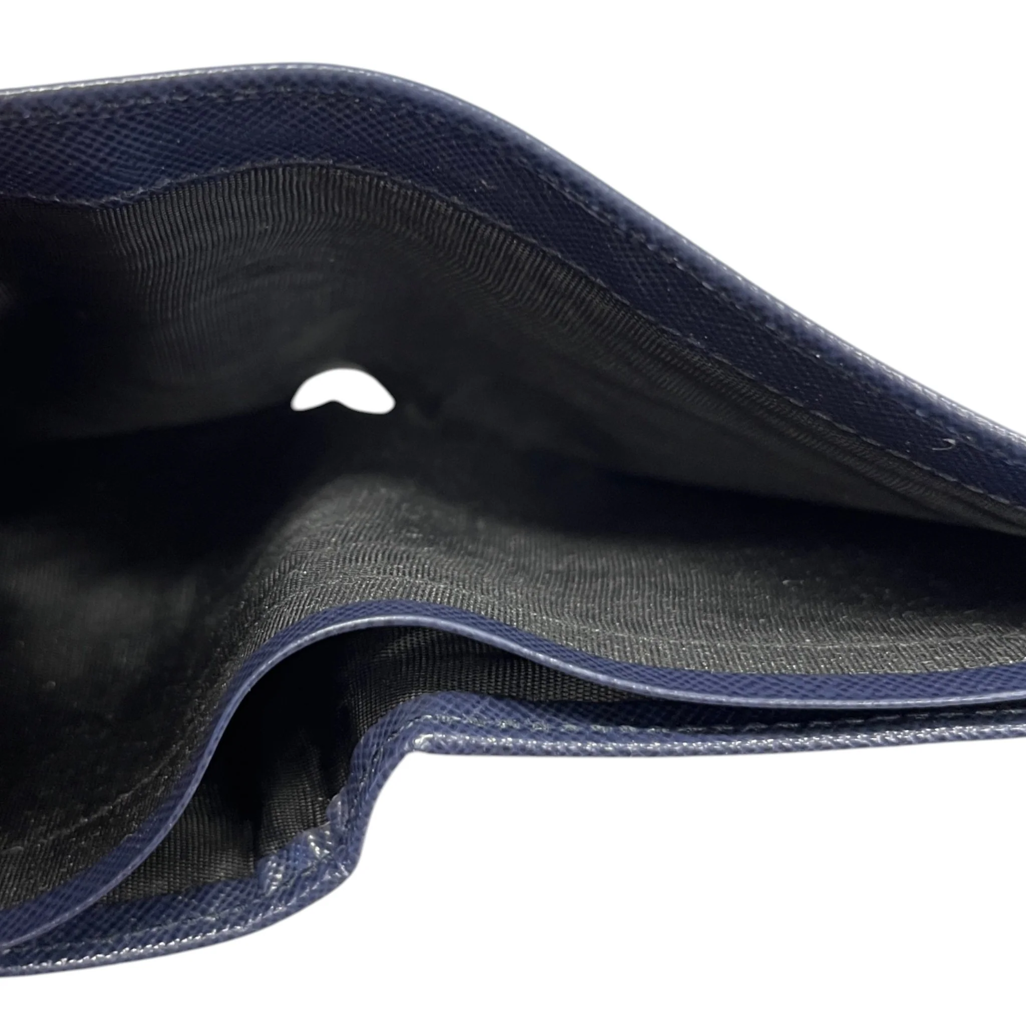 Men's Embossed Logo Wallet Navy - Image 7