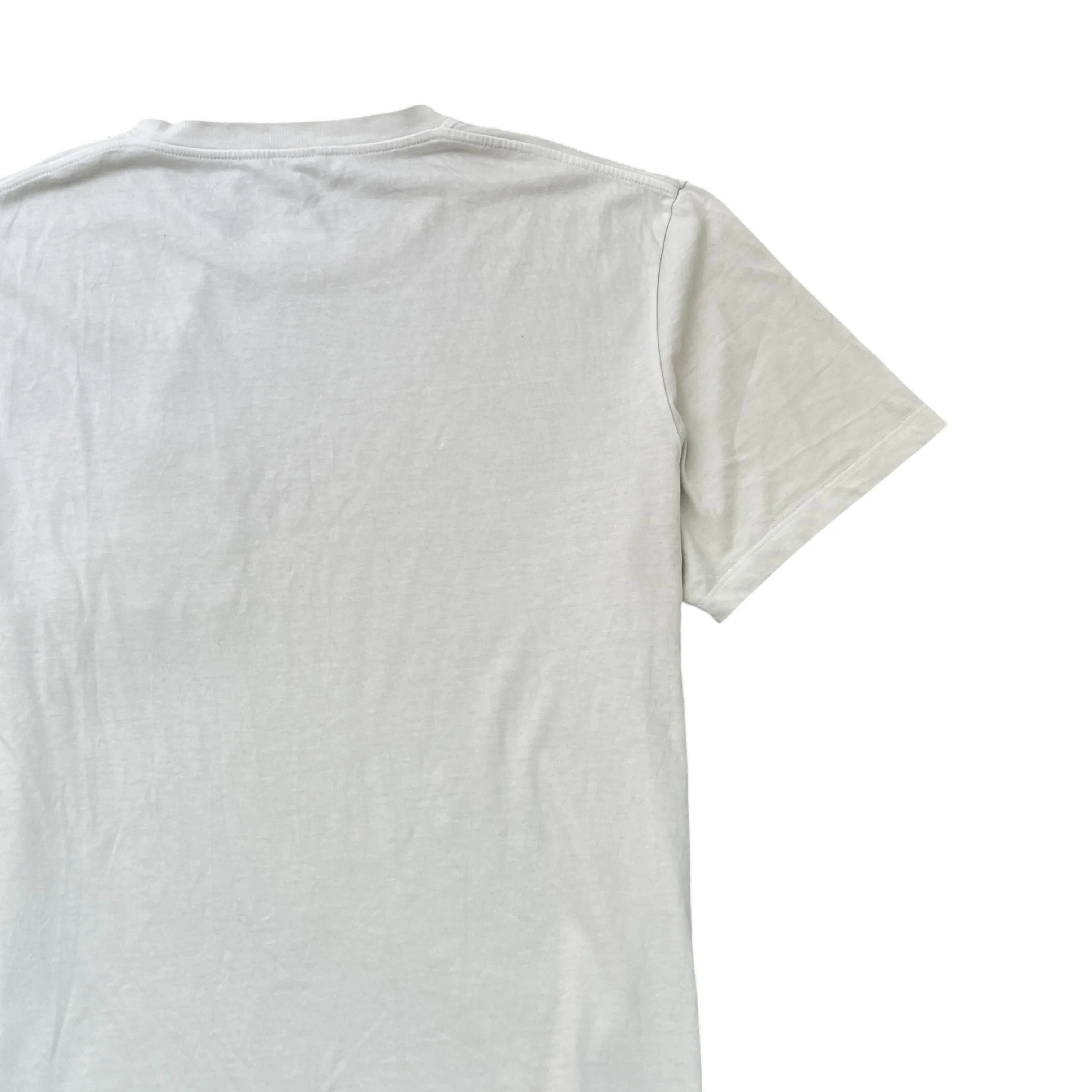 Men's Embroidered Anagram Logo T-Shirt White Size XL - Image 4