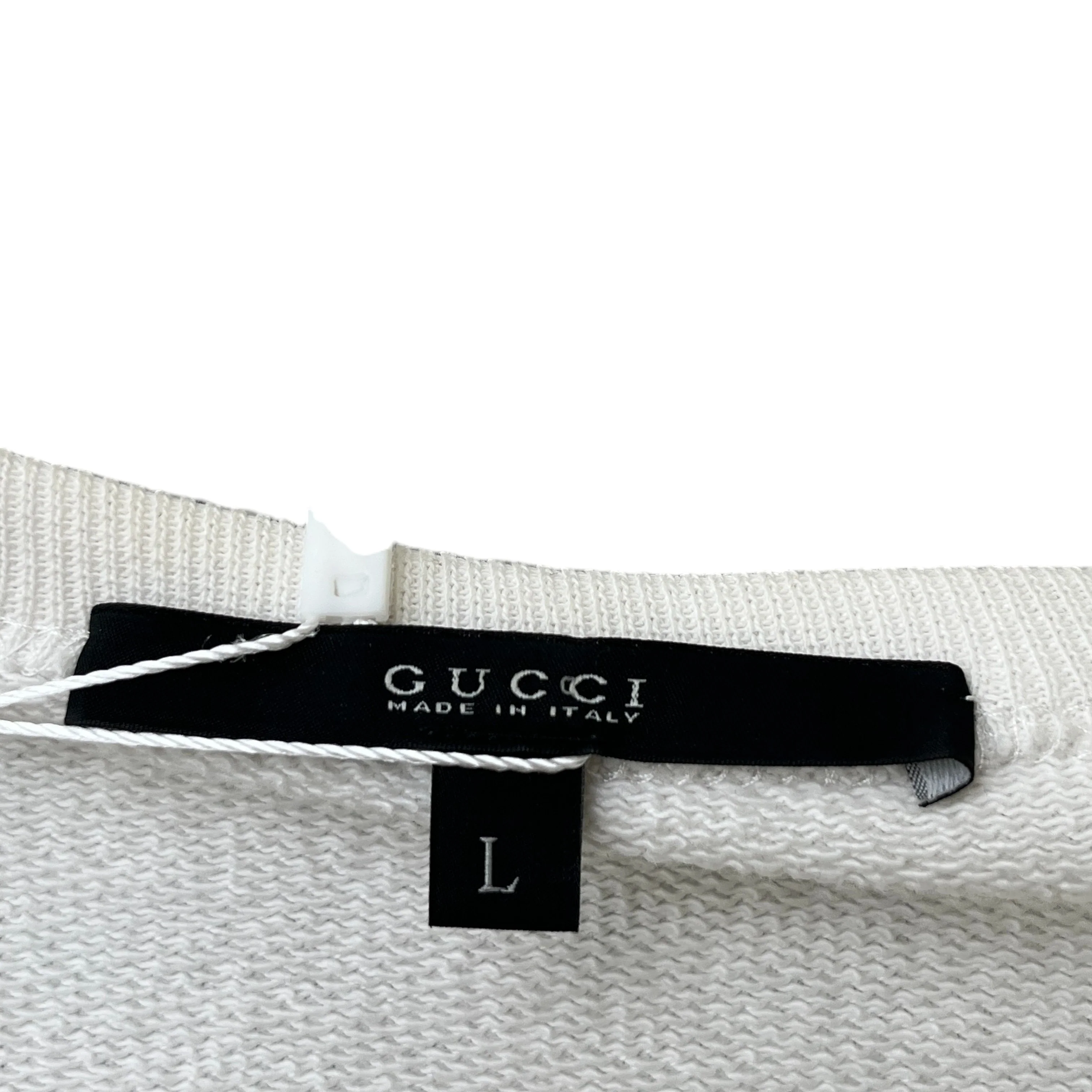 Men's Embroidered Anchor Long Sleeve T-Shirt White Size L - Image 6