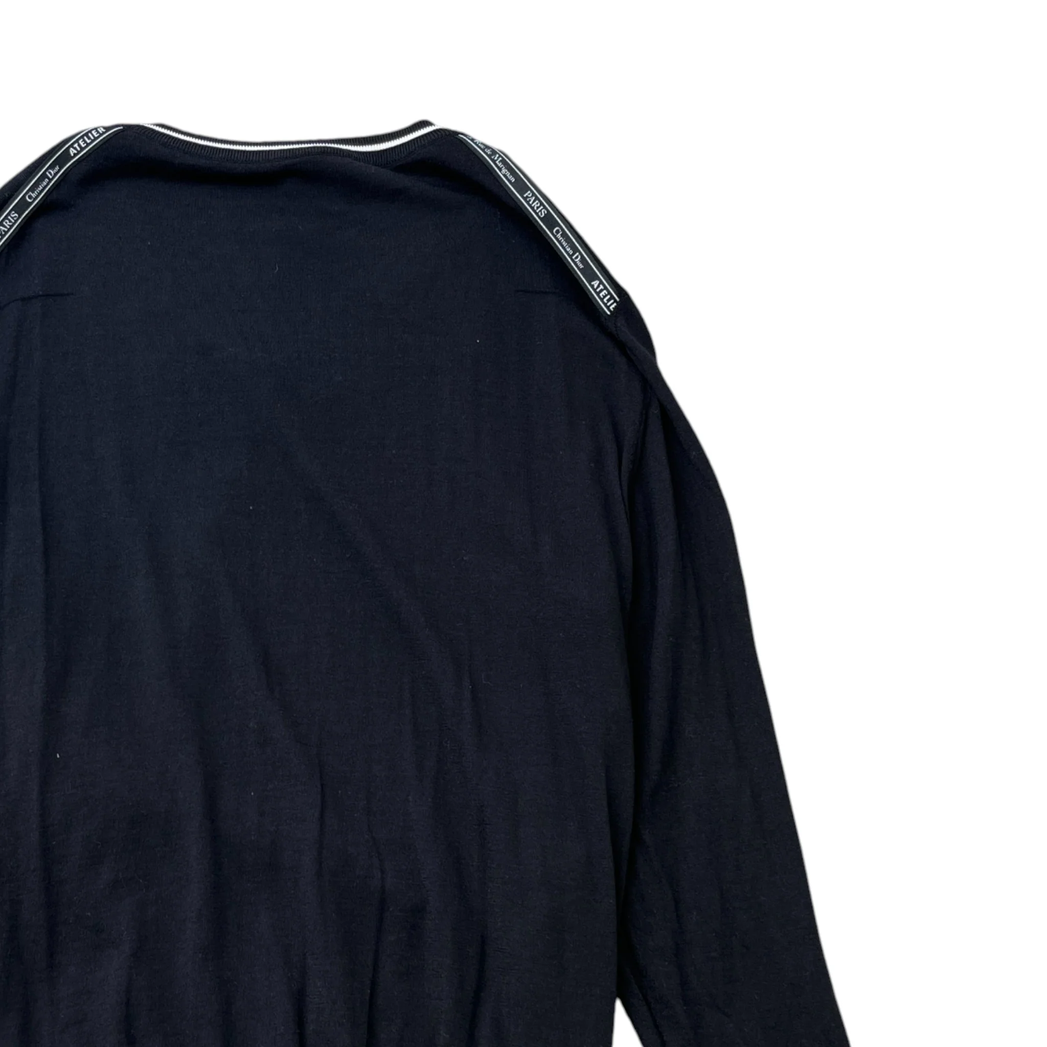 Men's Embroidered Bee Jumper Black Size XL - Image 4