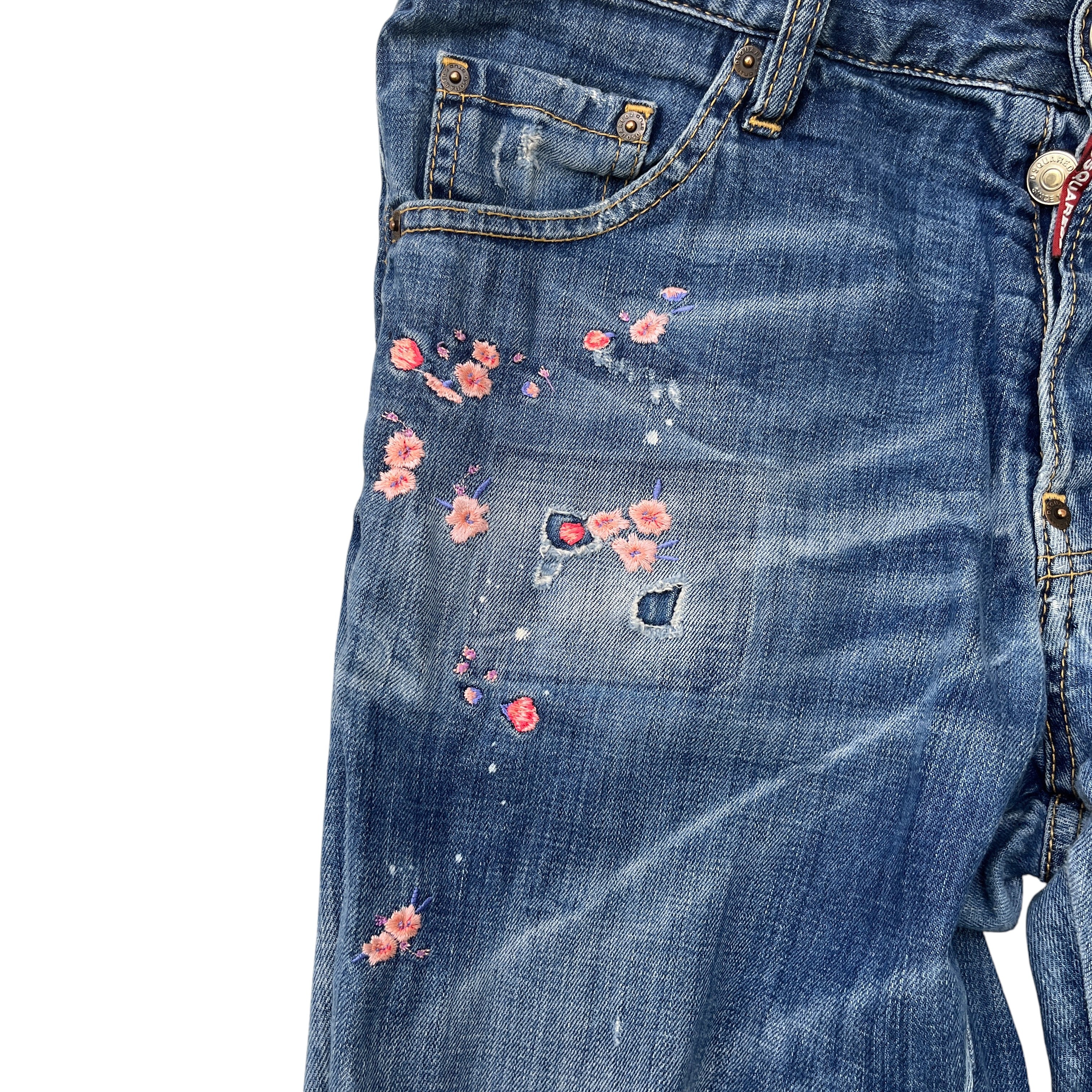 Men's Embroidered Cool Guy Jeans Blue Size IT 48 / UK 32 - Image 6