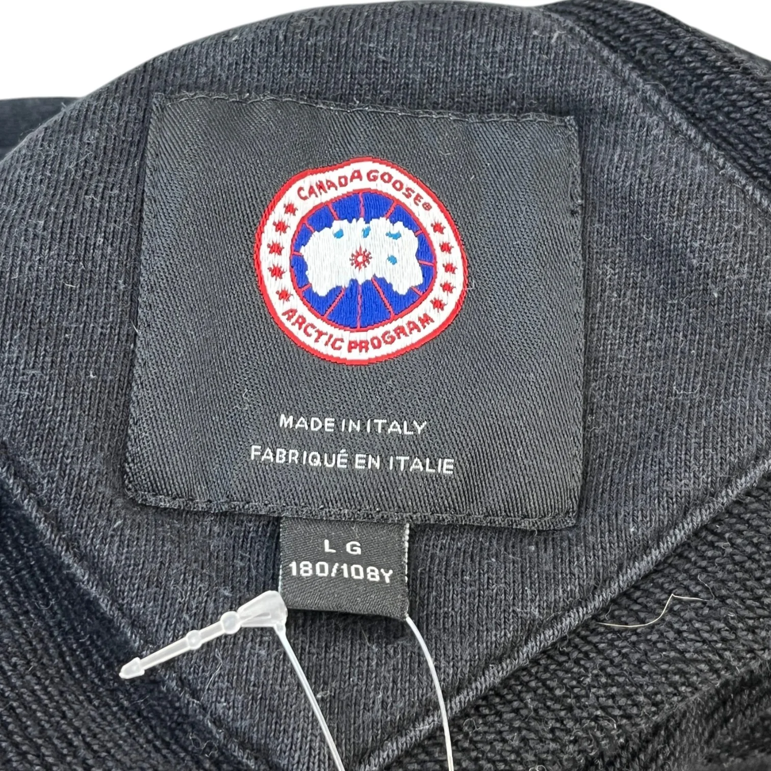 Men's Embroidered Logo Hoodie Black Size L - Image 5