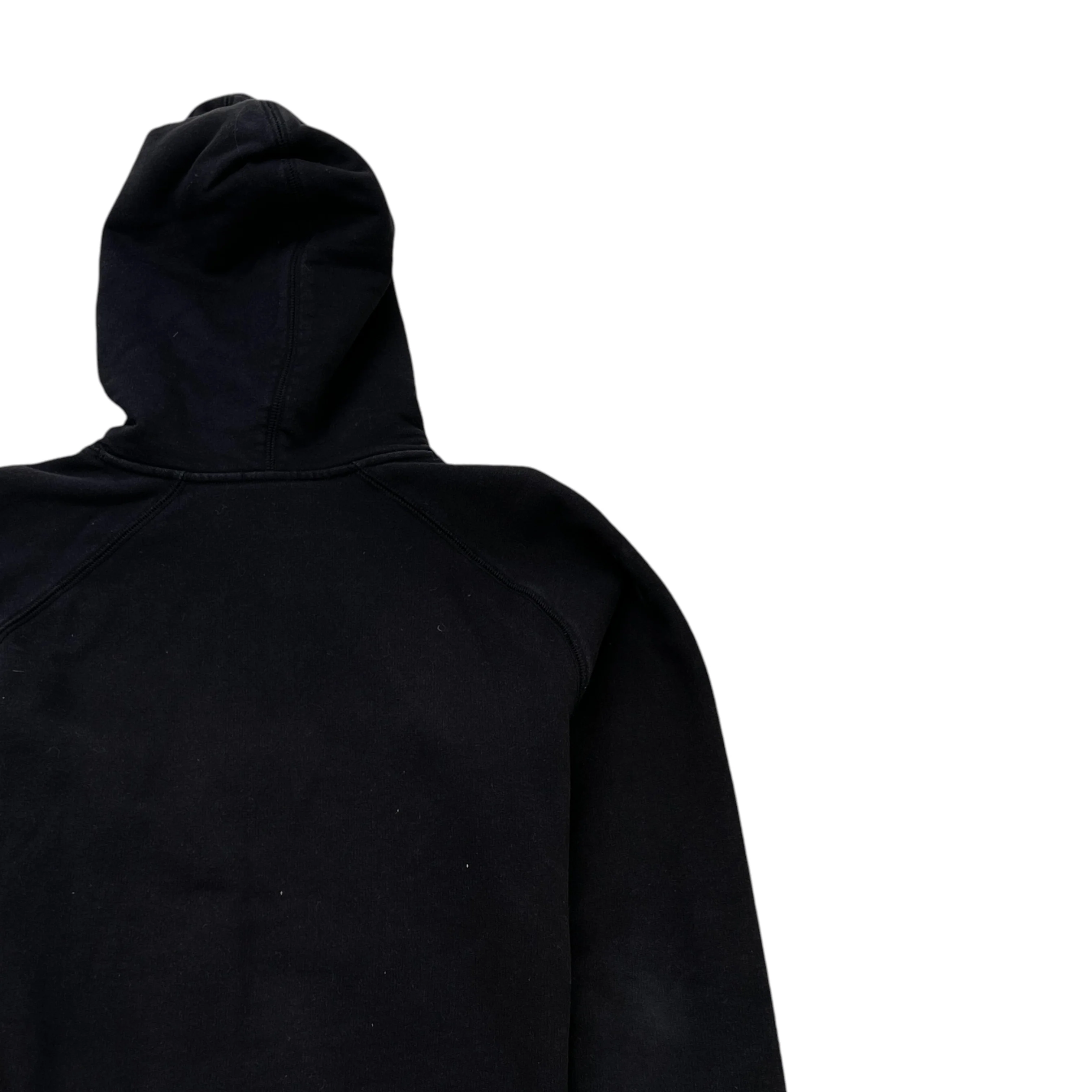 Men's Embroidered Logo Hoodie Black Size S - Image 4