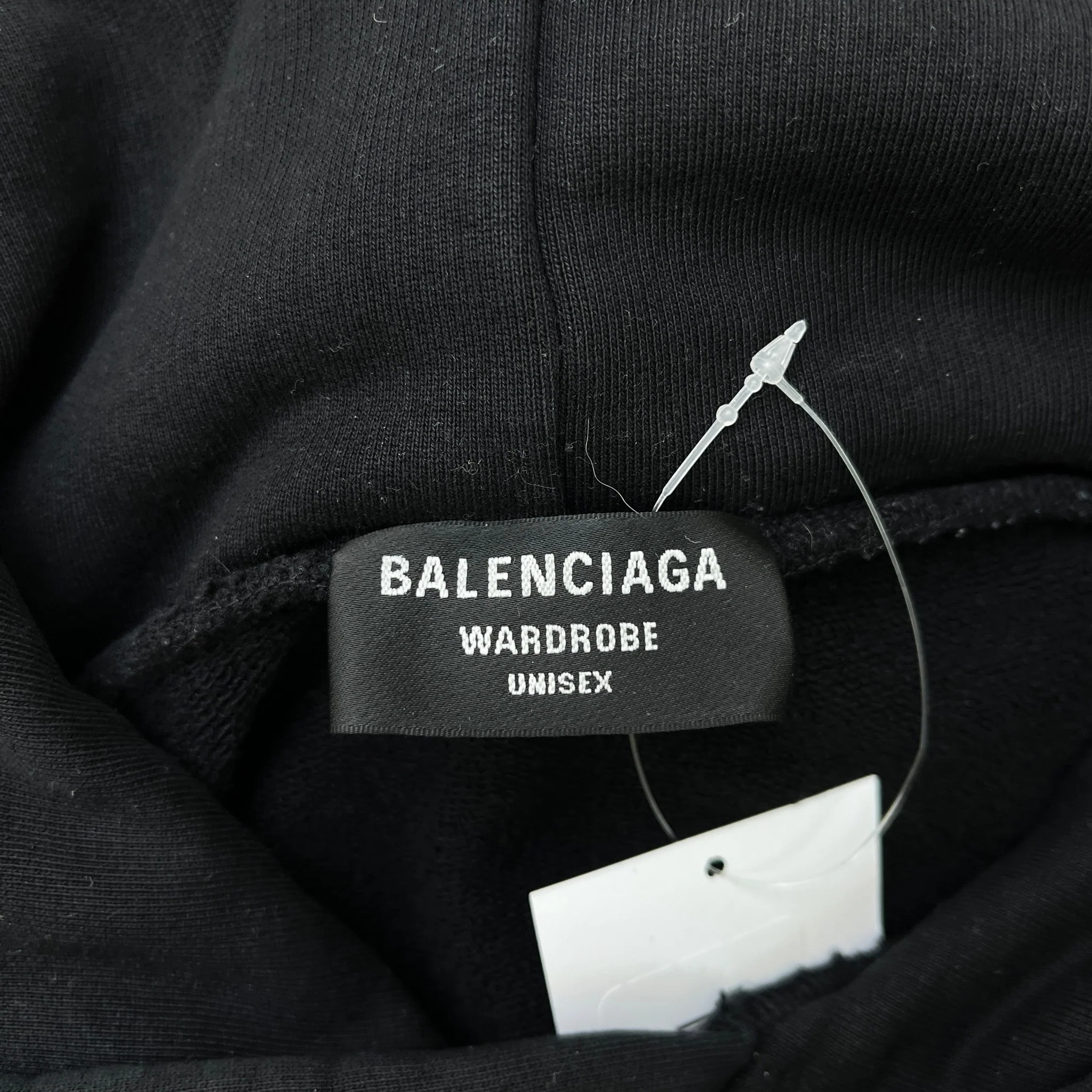 Men's Embroidered Logo Hoodie Black Size S - Image 5