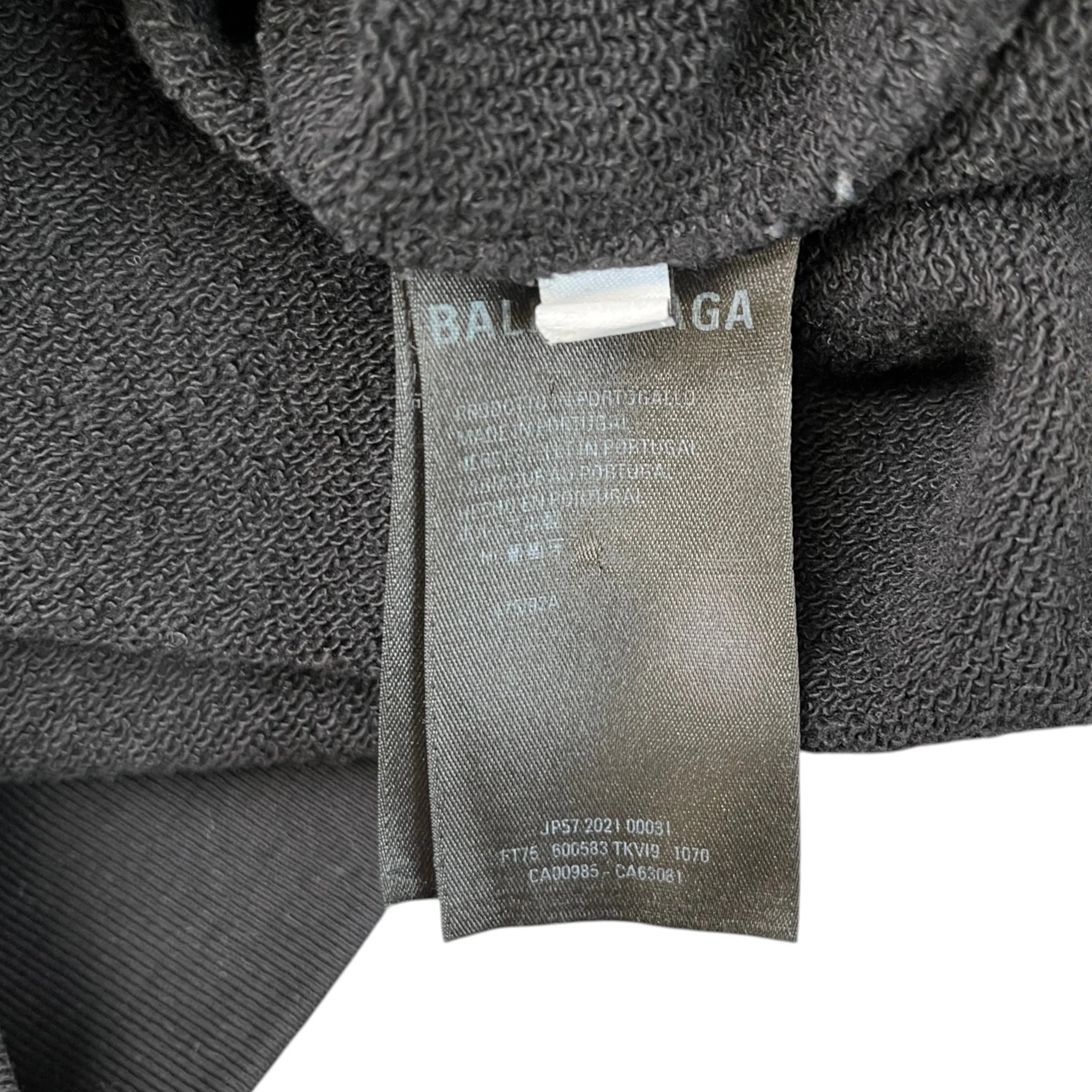 Men's Embroidered Logo Hoodie Black Size S - Image 6