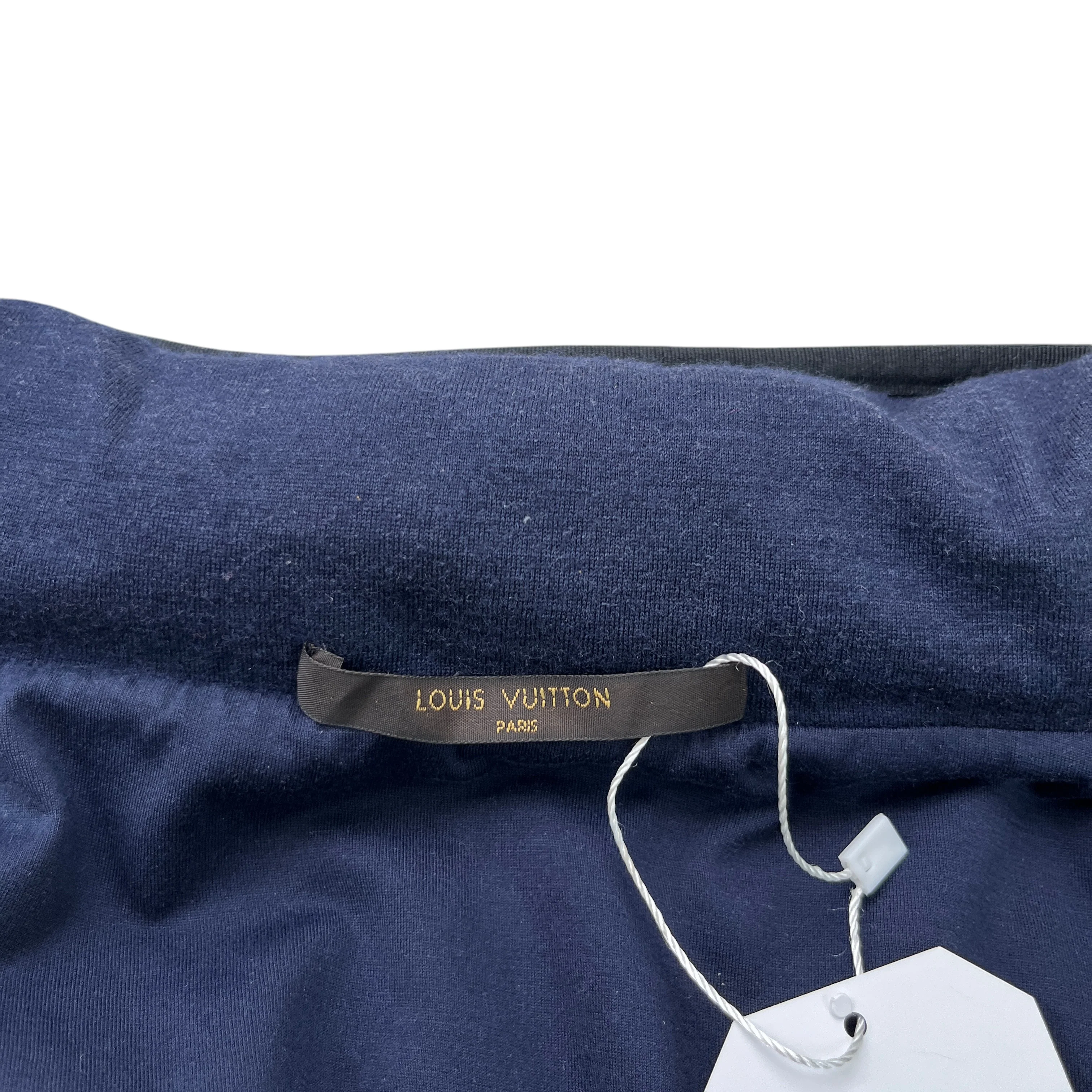 Men's Embroidered Logo Jacket Navy Size M - Image 7
