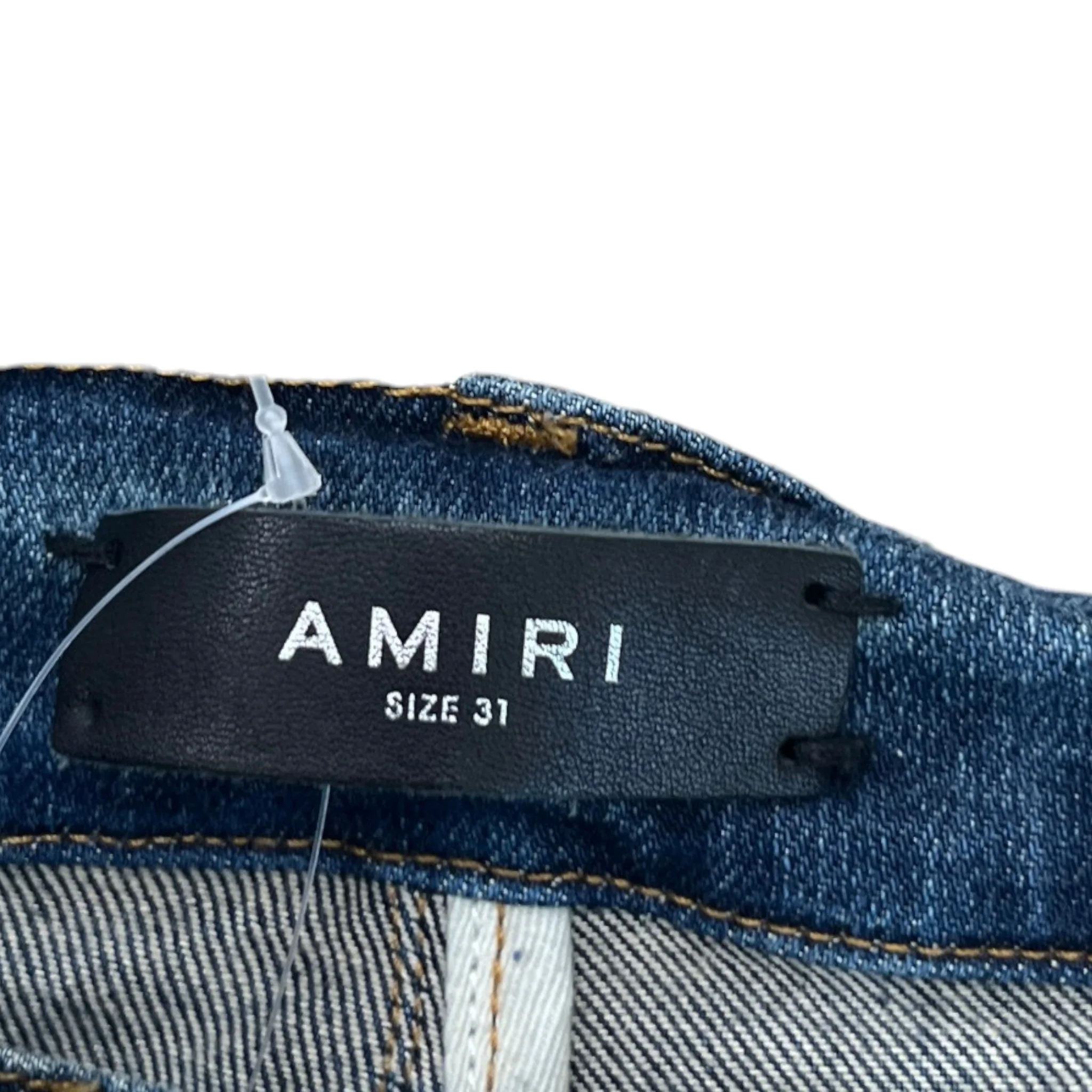 Men's Embroidered Logo Jeans Blue Size Waist 31" - Image 7