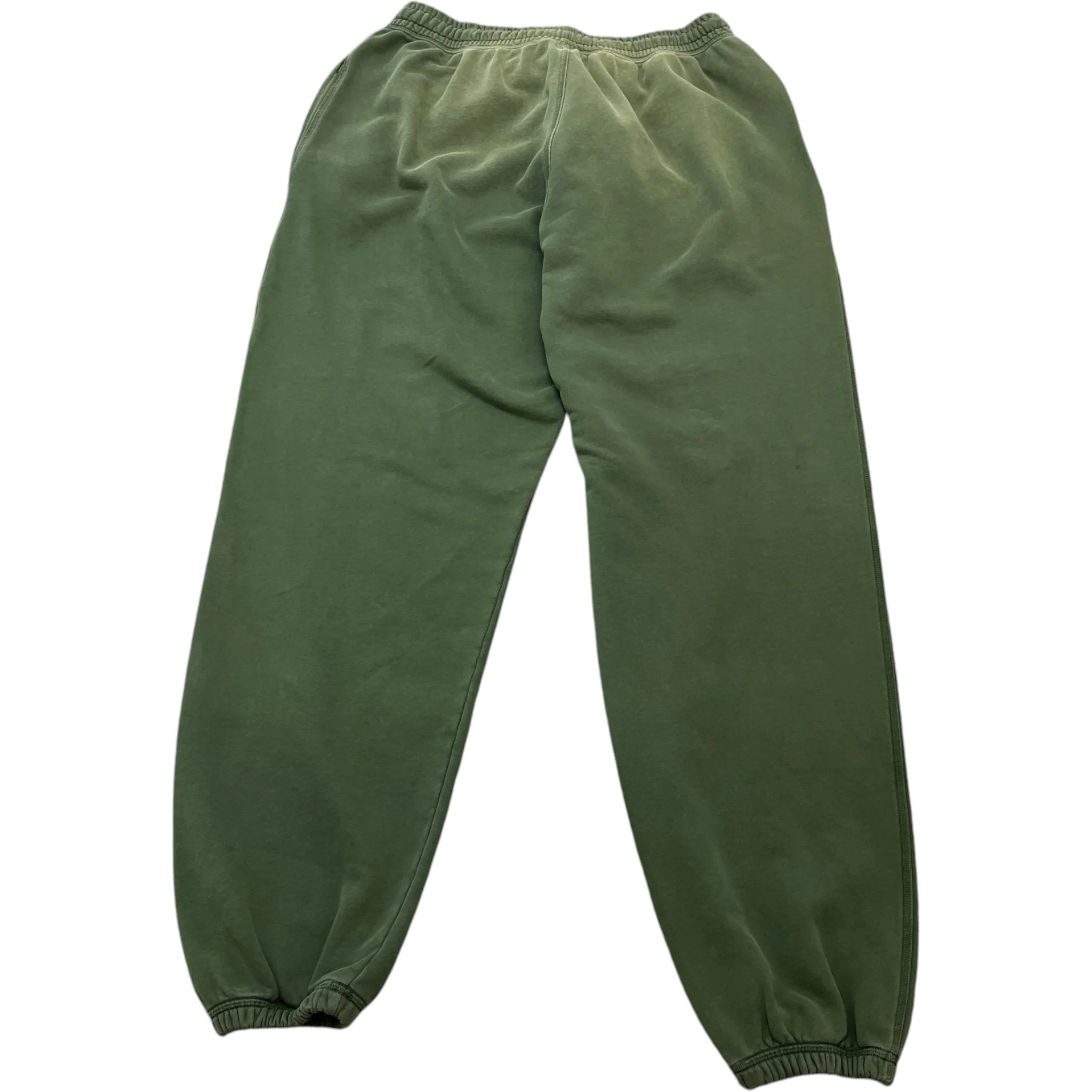 Men's Embroidered Logo Joggers Green Size M - Image 2