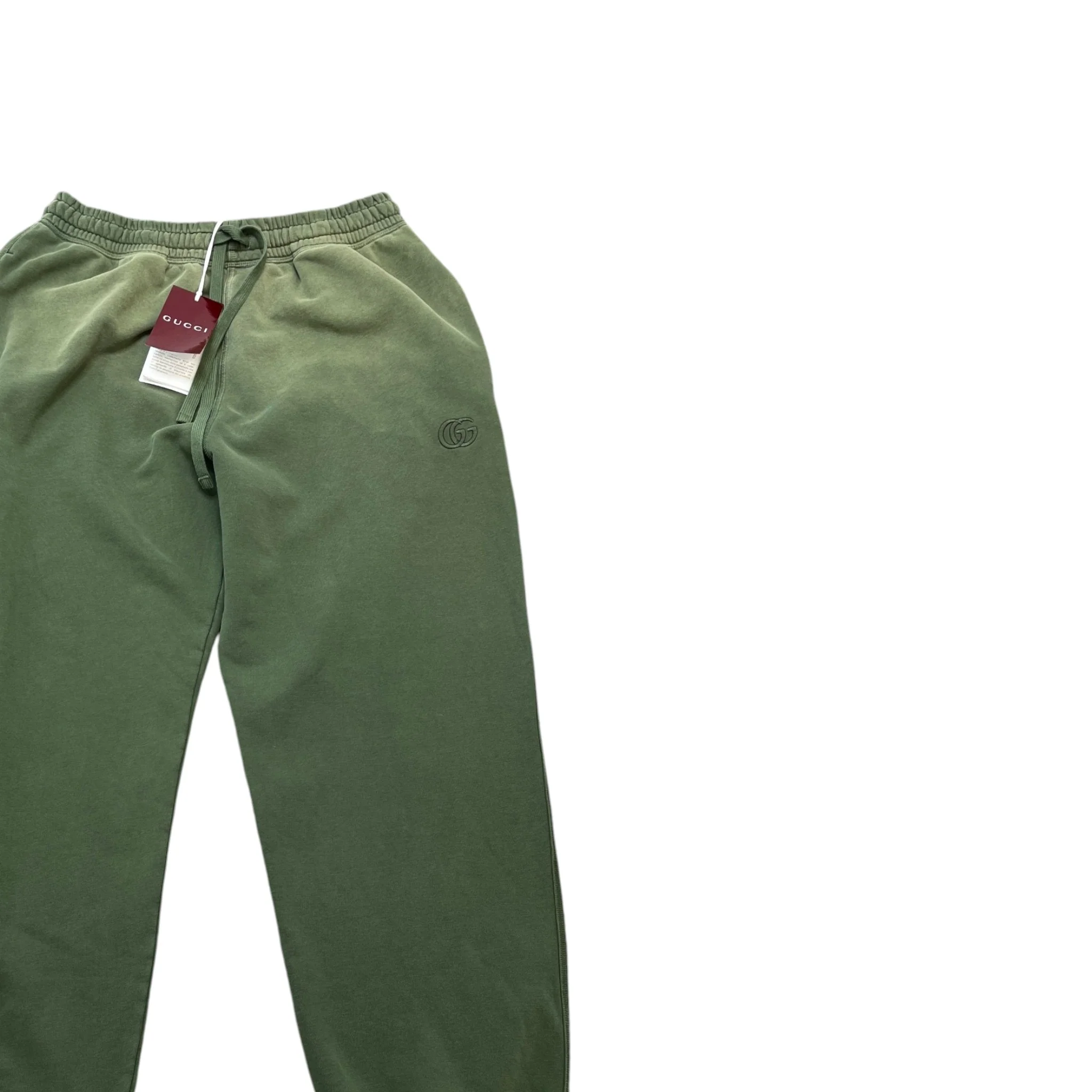 Men's Embroidered Logo Joggers Green Size M - Image 3