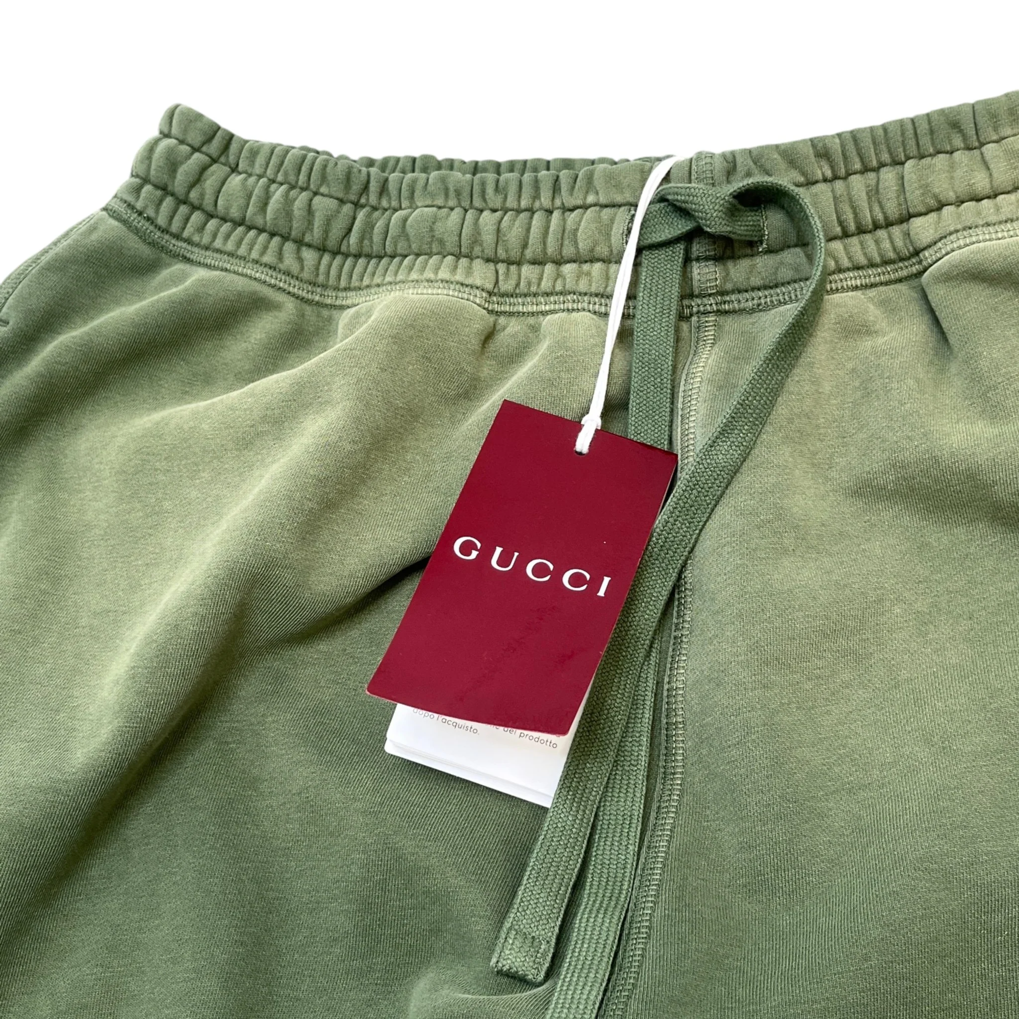 Men's Embroidered Logo Joggers Green Size M - Image 5