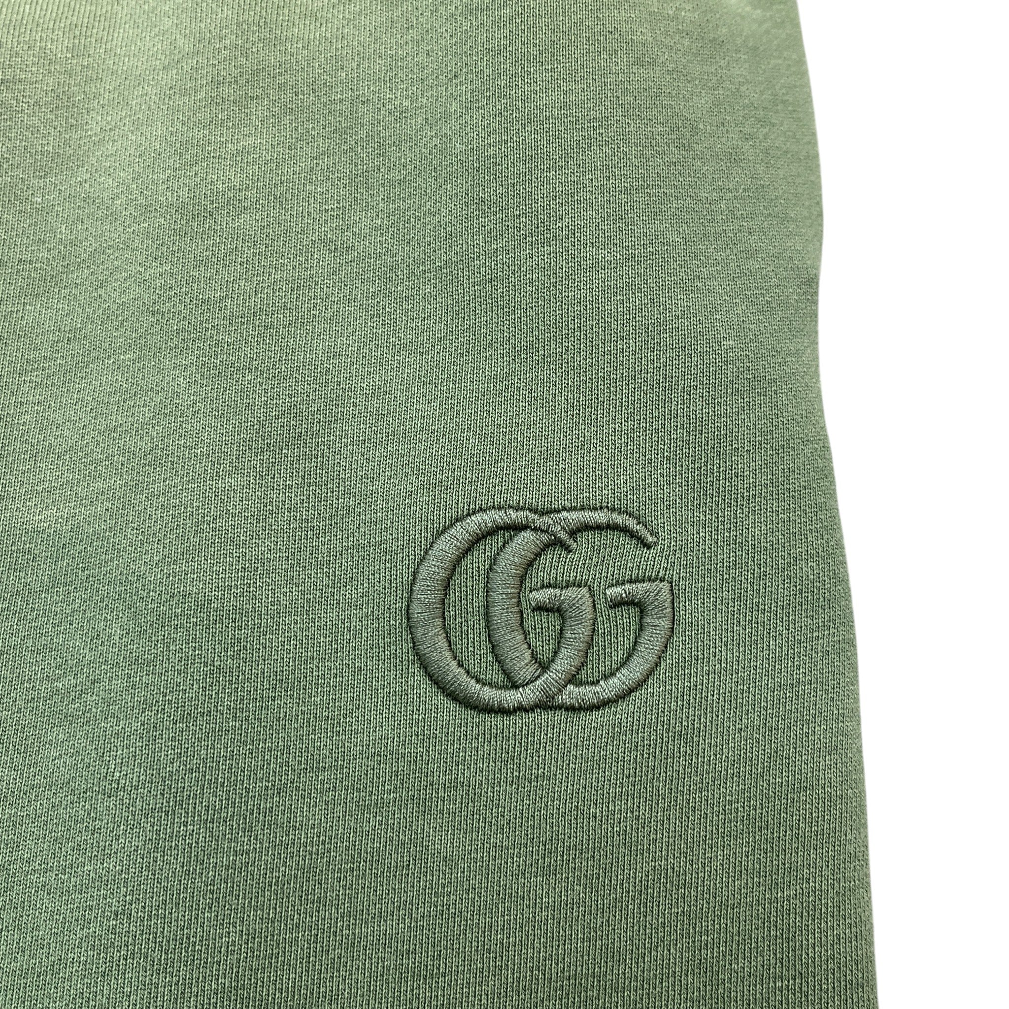 Men's Embroidered Logo Joggers Green Size M - Image 6