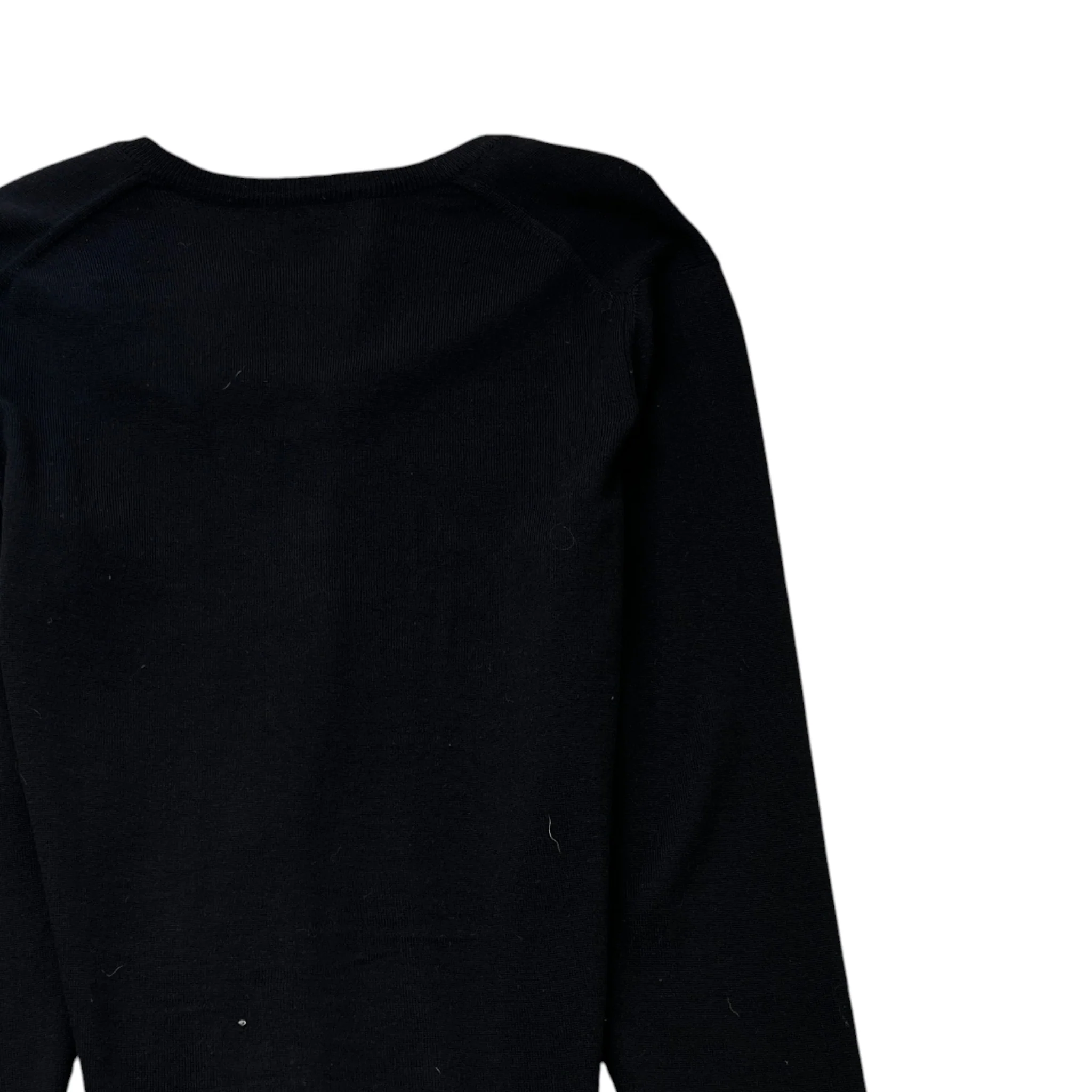 Men's Embroidered Logo Jumper Black Size M - Image 4