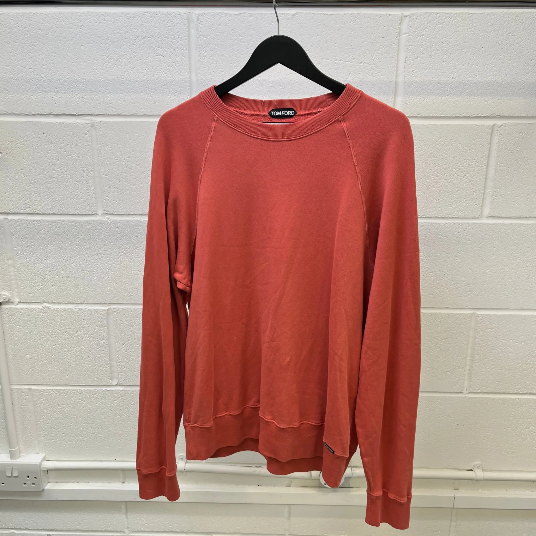 Men's Embroidered Logo Jumper Salmon Size IT 52 / UK XL - Image 8