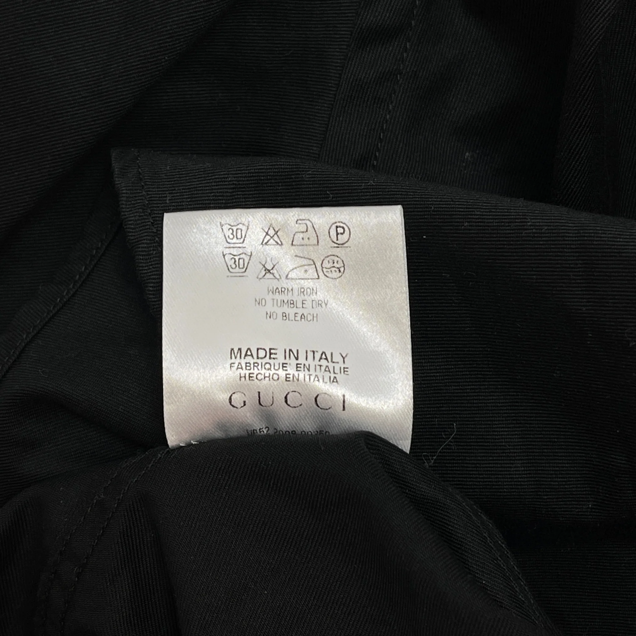 Men's Embroidered Logo Long Sleeve Shirt Black Size L - Image 10