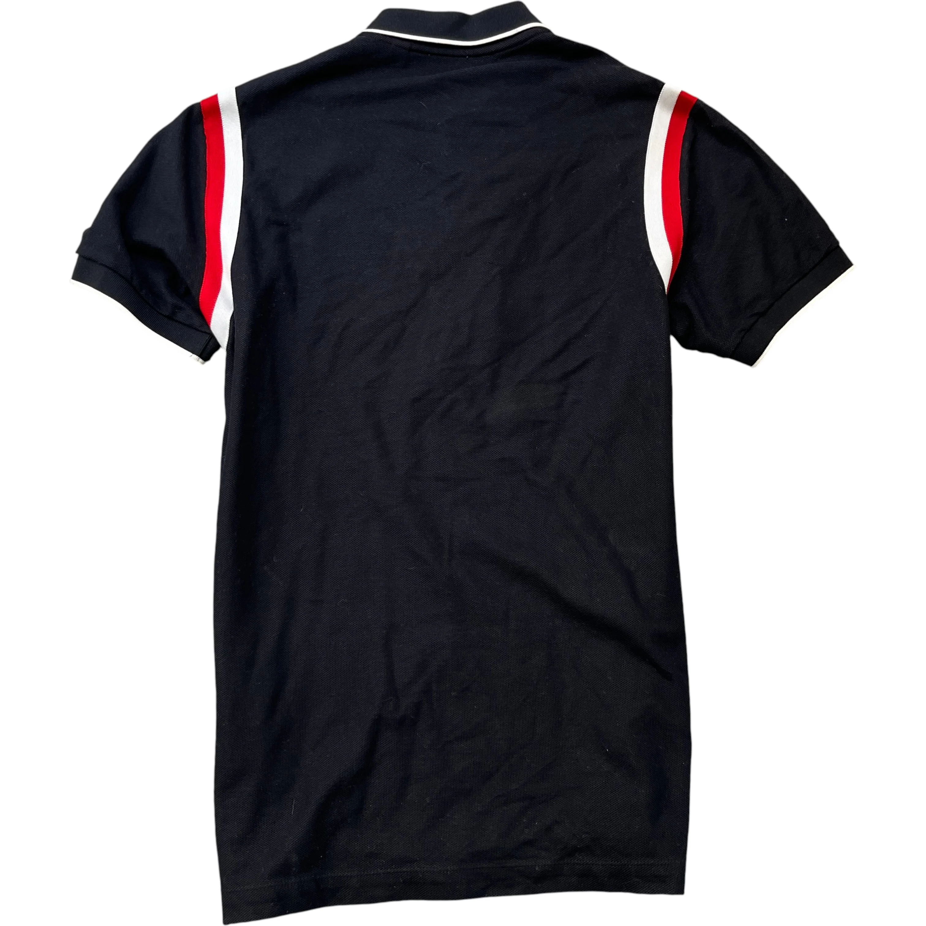 Men's Embroidered Logo Polo Shirt Black Size S - Image 2