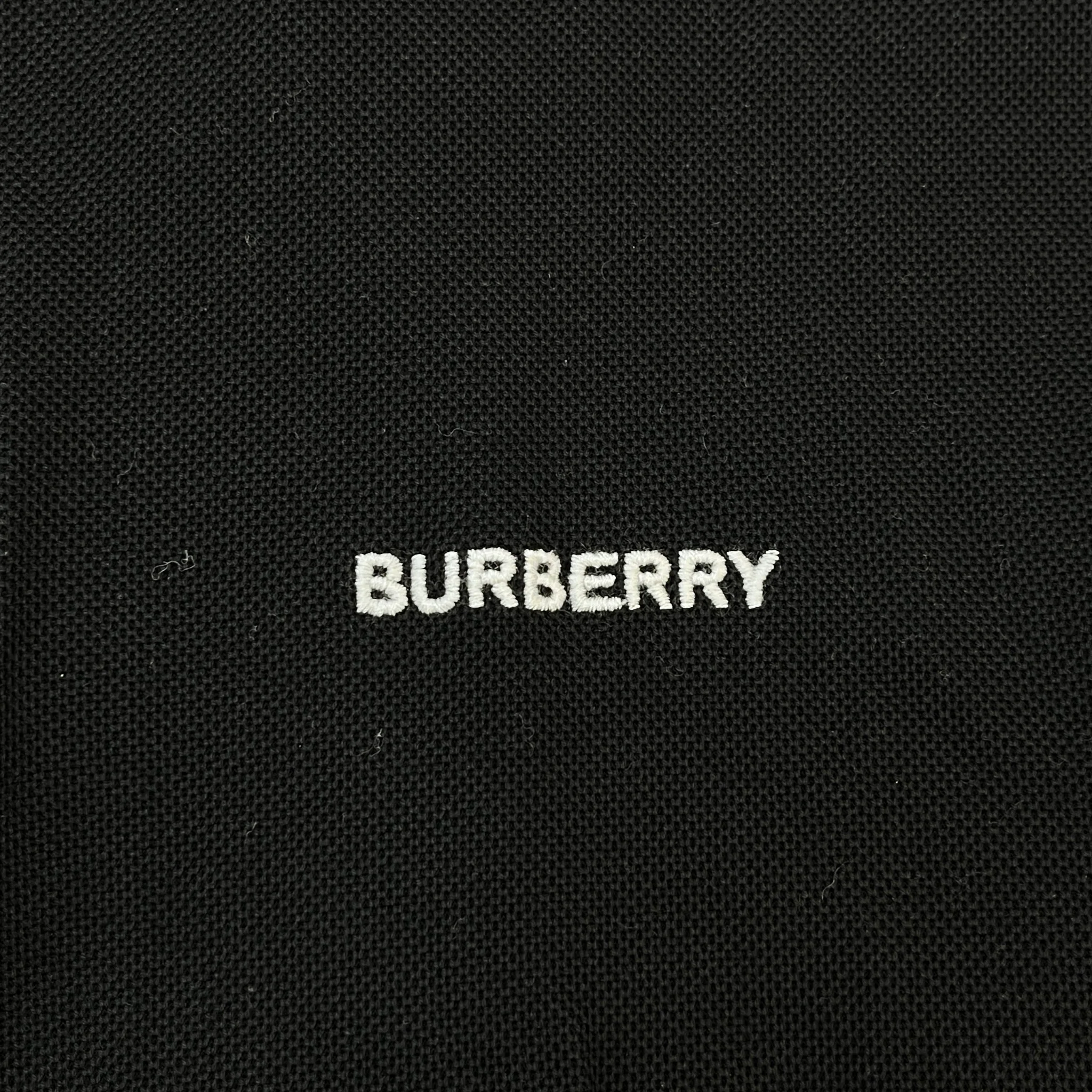Men's Embroidered Logo Polo Shirt Black Size XL - Image 5
