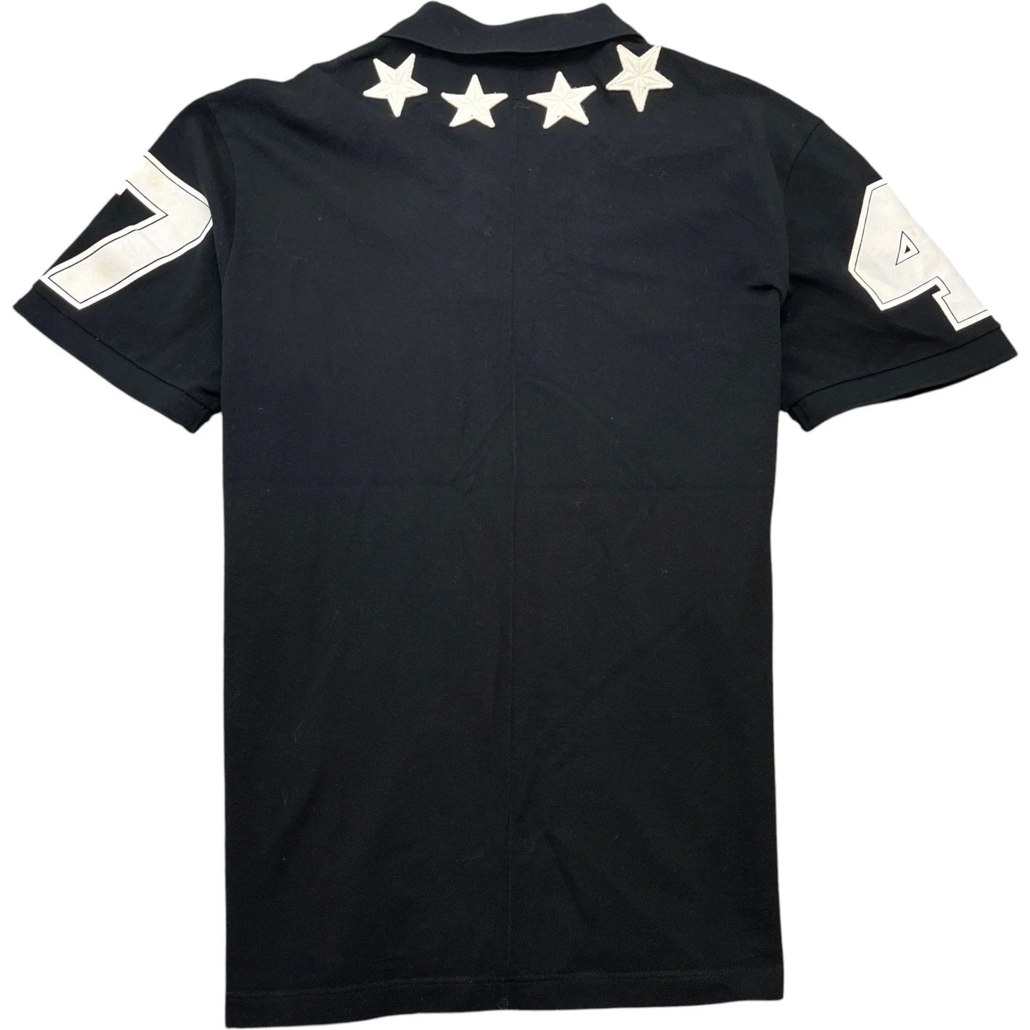 Men's Embroidered Logo Polo Shirt Black Size XXL - Image 2