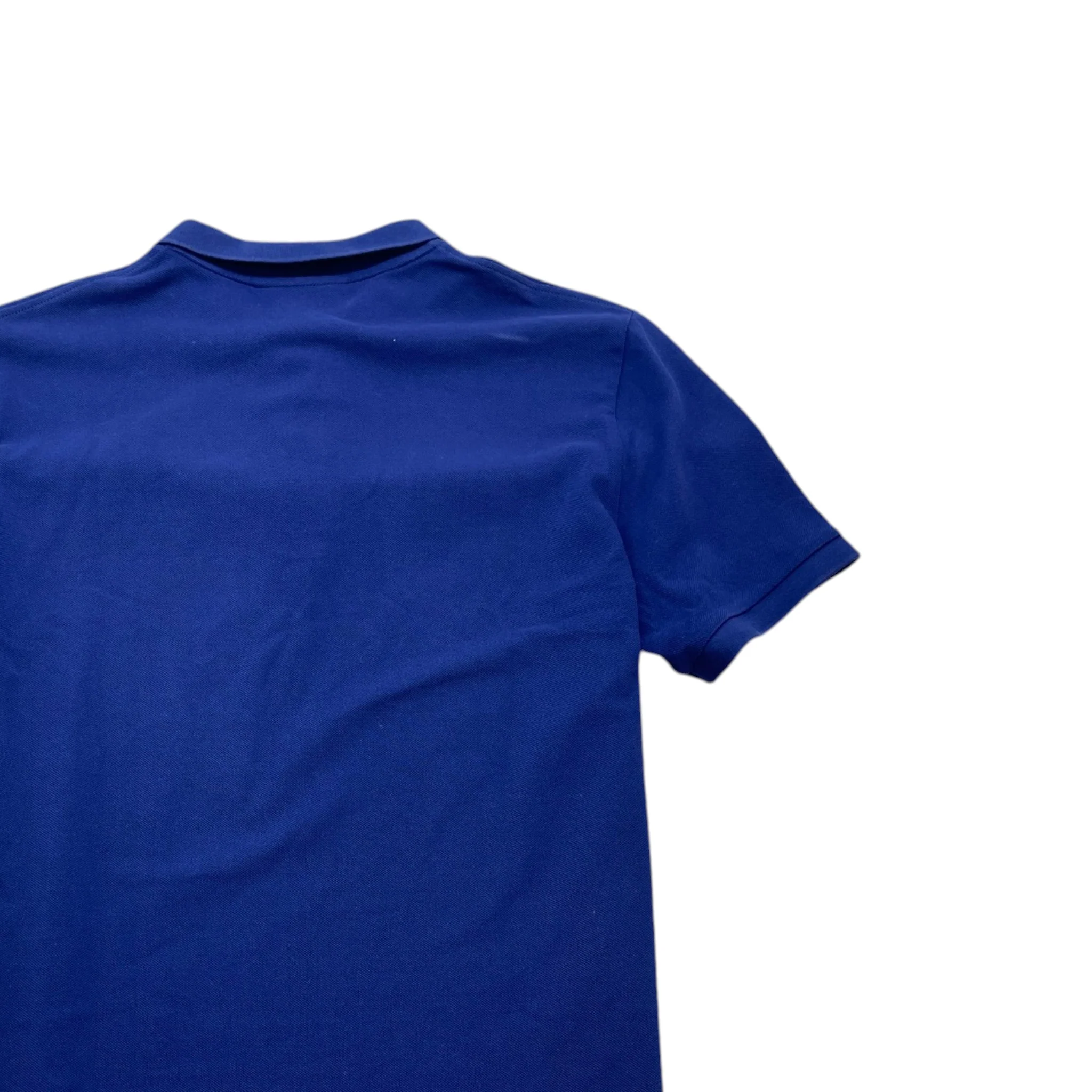Men's Embroidered Logo Polo Shirt Blue Size L - Image 4