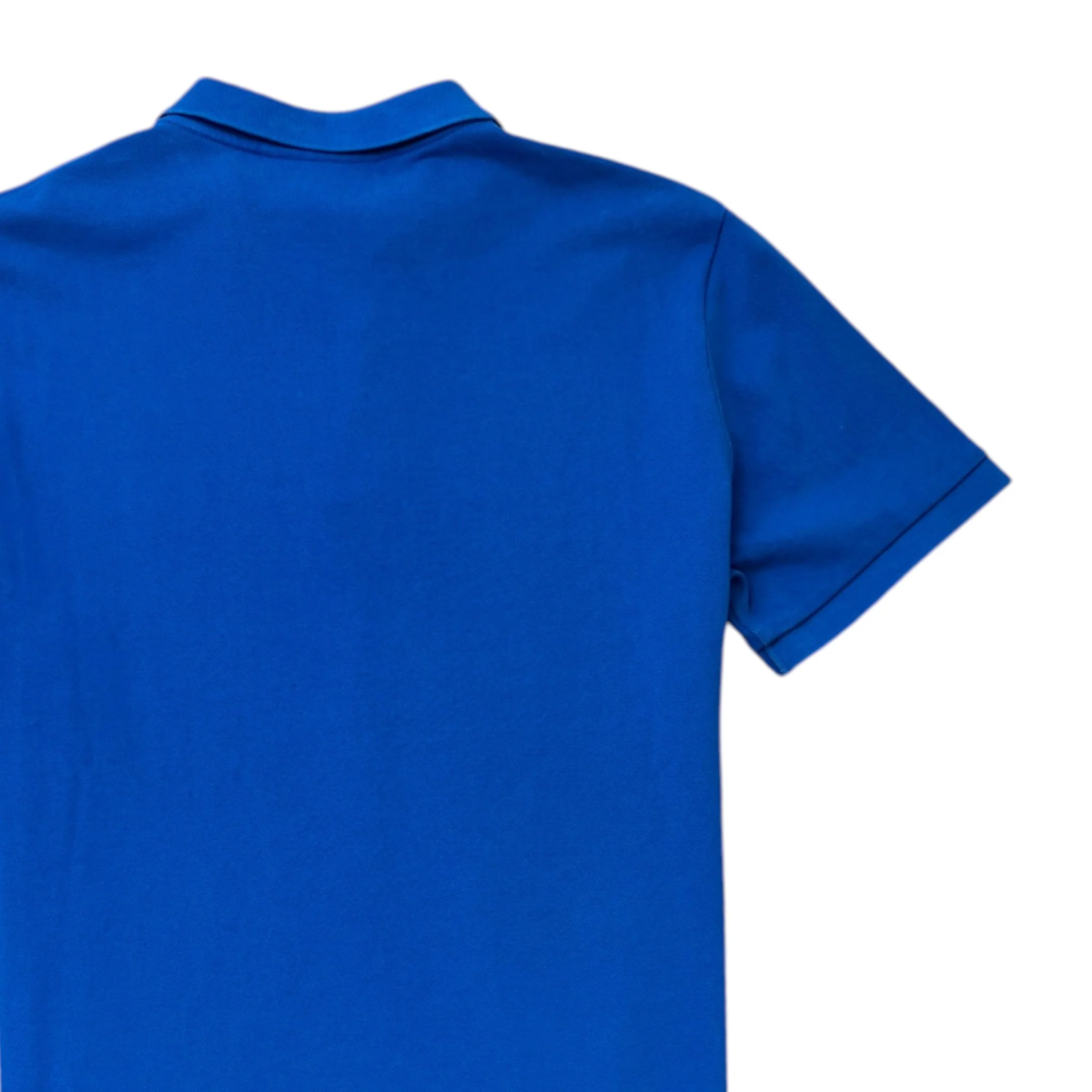Men's Embroidered Logo Polo Shirt Blue Size M - Image 4