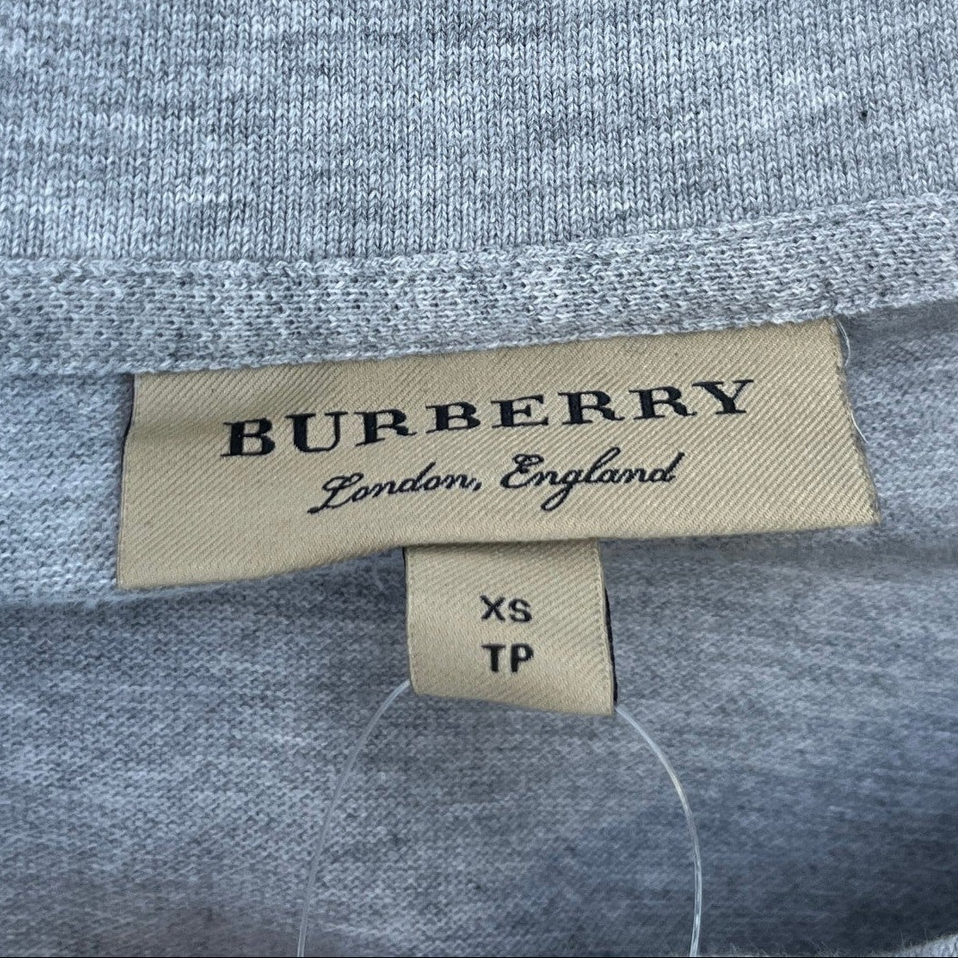 Men's Embroidered Logo Polo Shirt Grey Size XS - Image 7