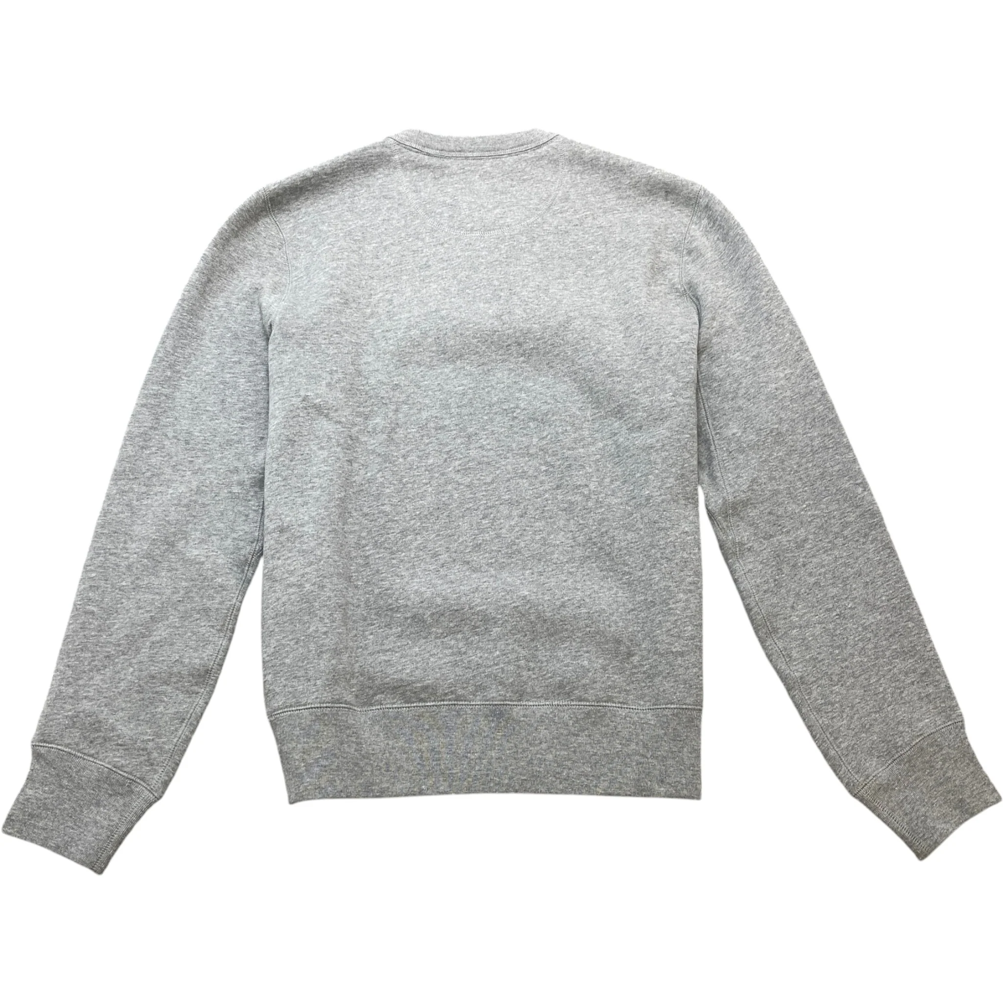 Men's Embroidered Logo Sweatshirt Grey Size M - Image 2
