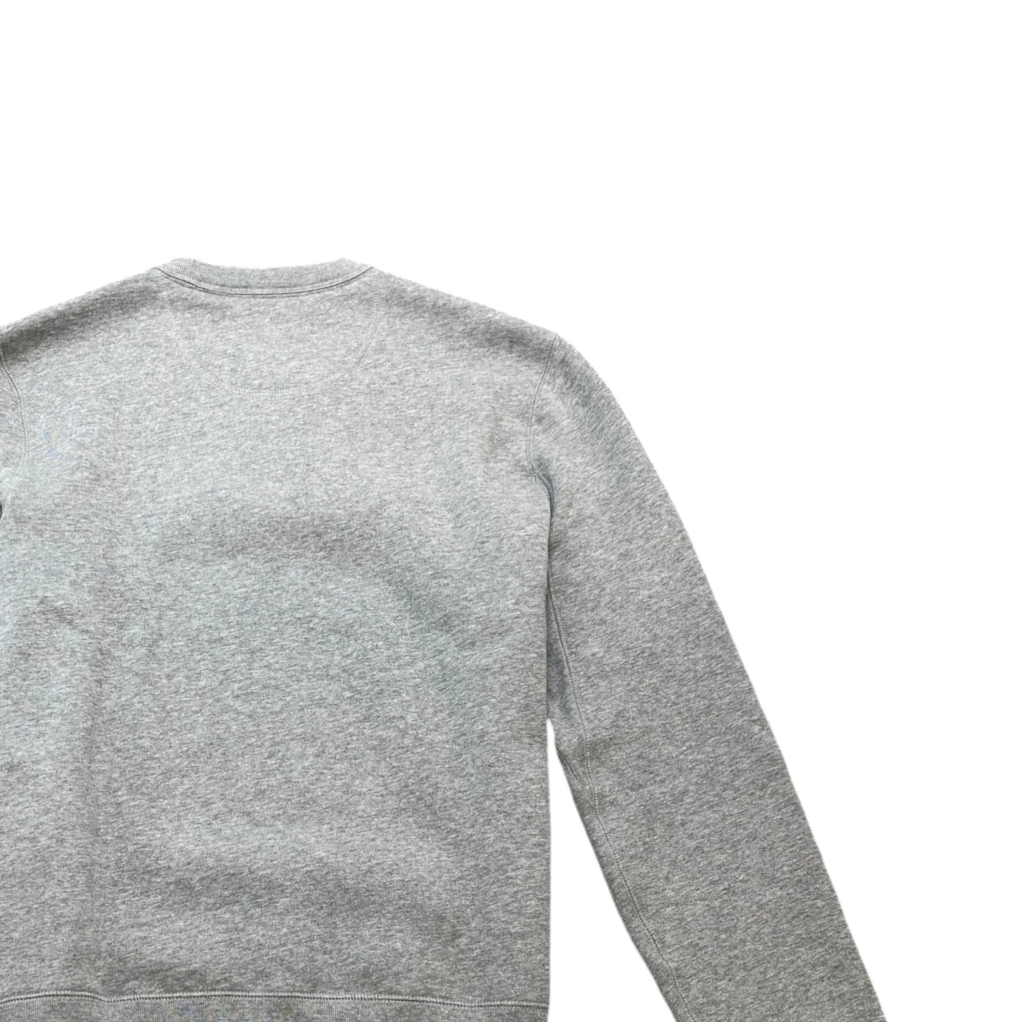 Men's Embroidered Logo Sweatshirt Grey Size M - Image 4