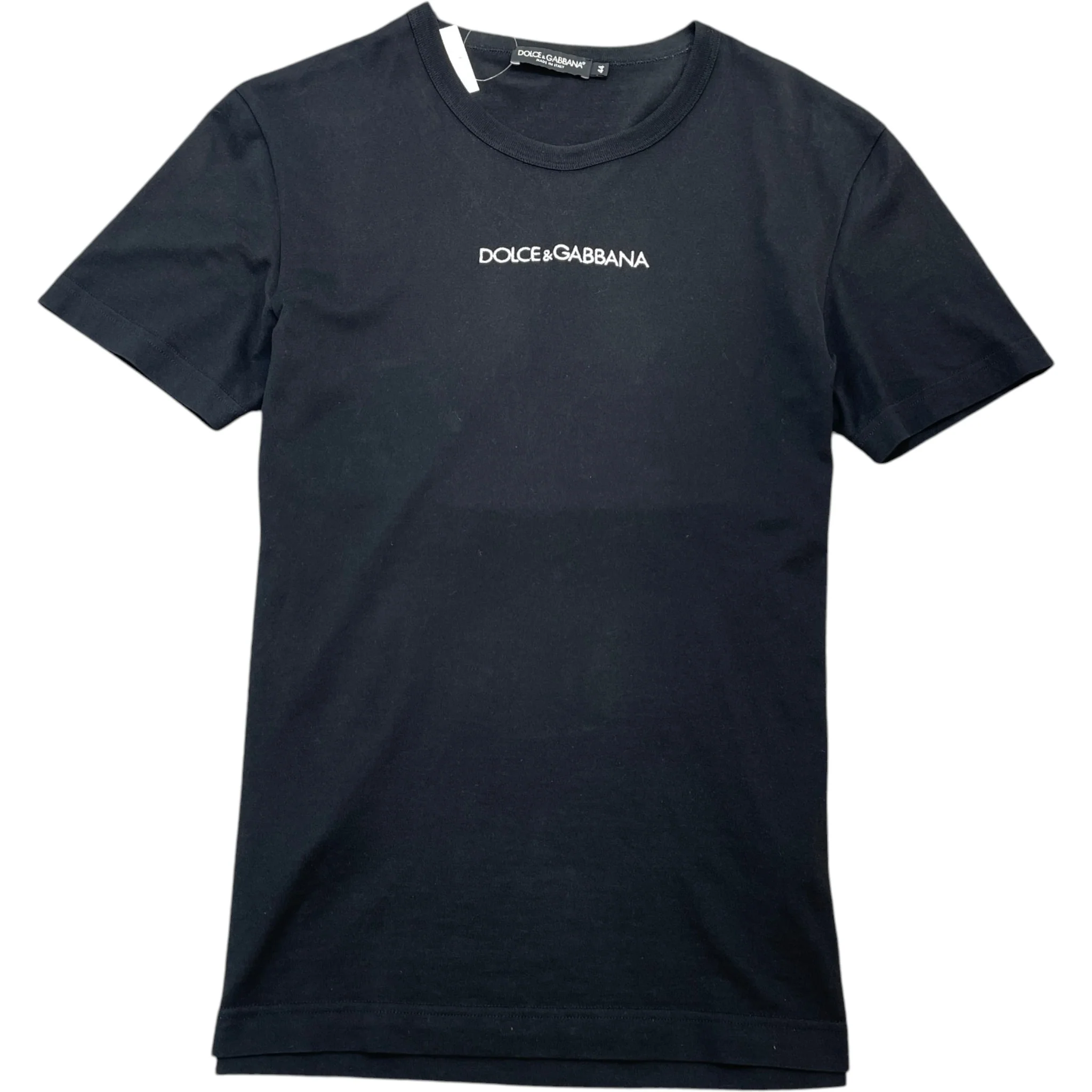 Men's Embroidered Logo T-Shirt Black Size IT 44 / UK XS