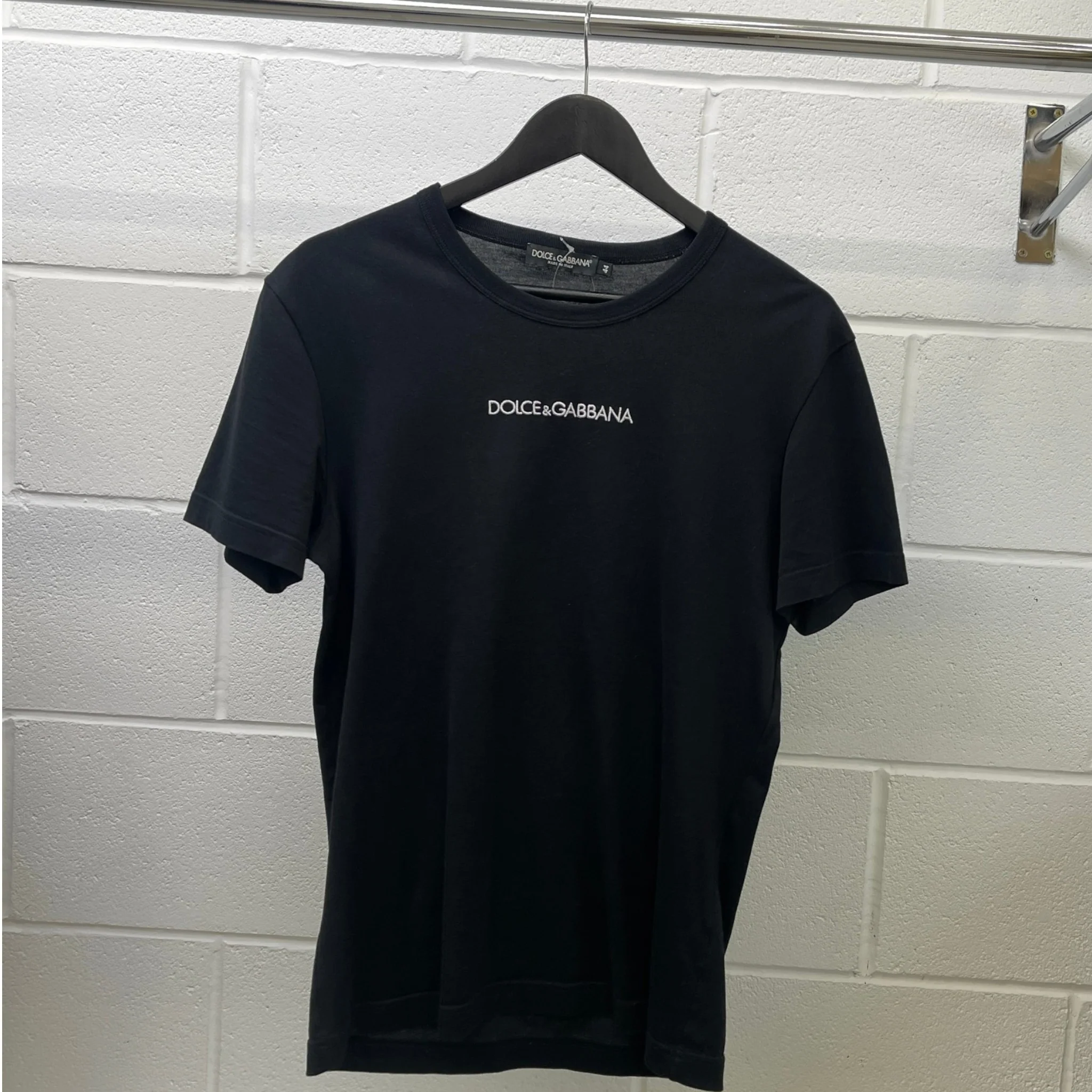 Men's Embroidered Logo T-Shirt Black Size IT 44 / UK XS - Image 9