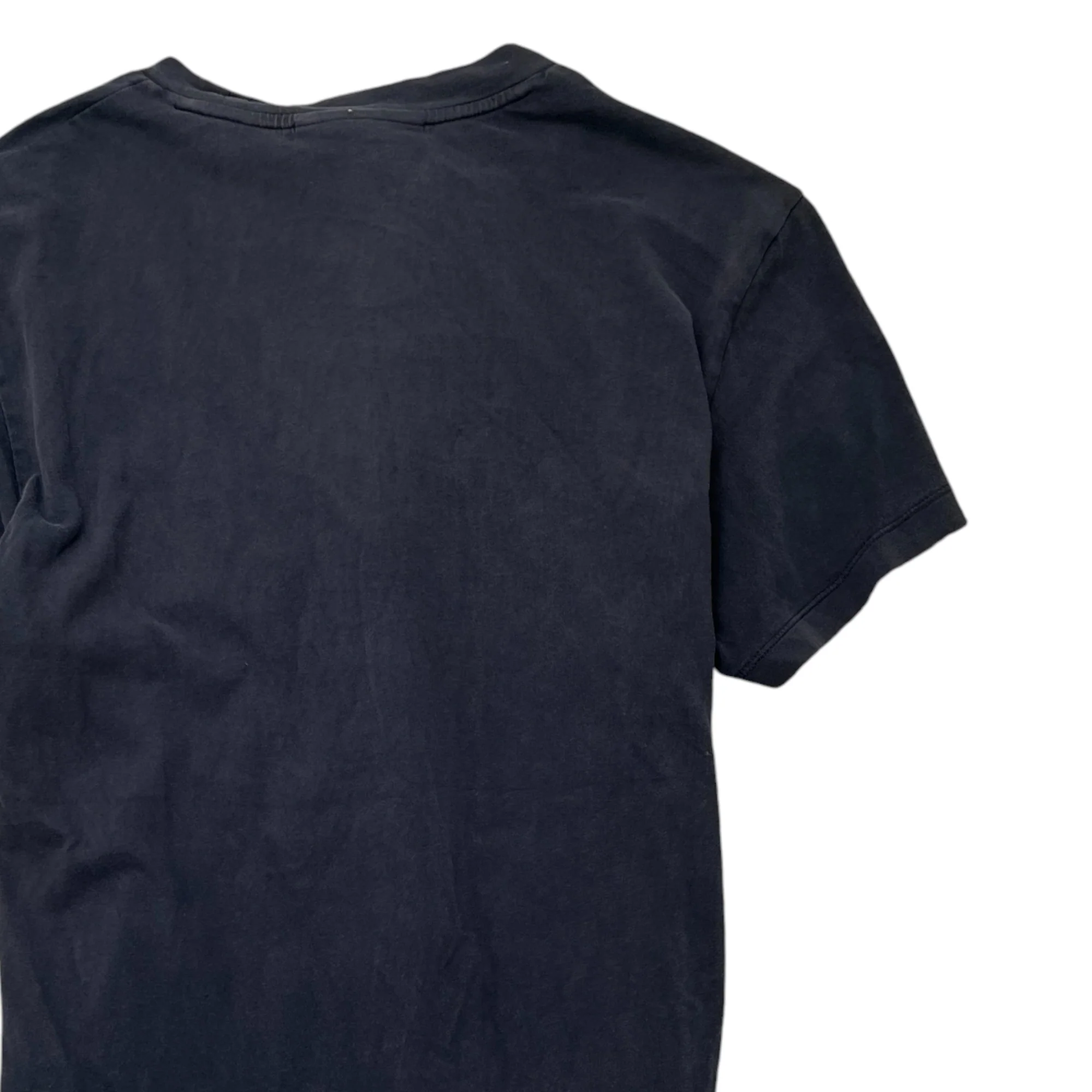 Men's Embroidered Logo T-Shirt Black Size M - Image 4