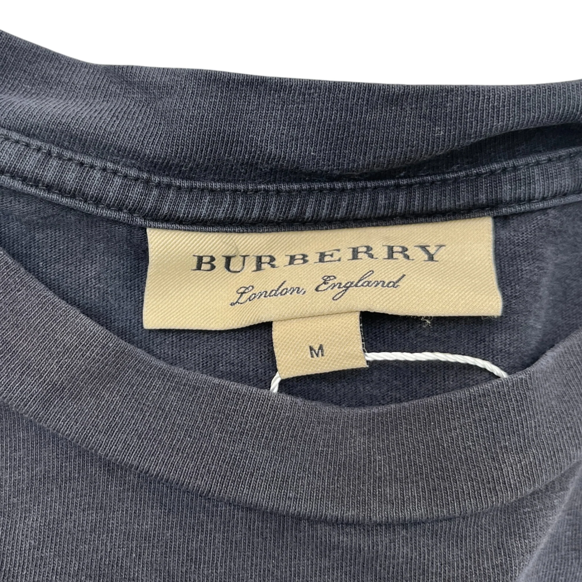 Men's Embroidered Logo T-Shirt Black Size M - Image 5