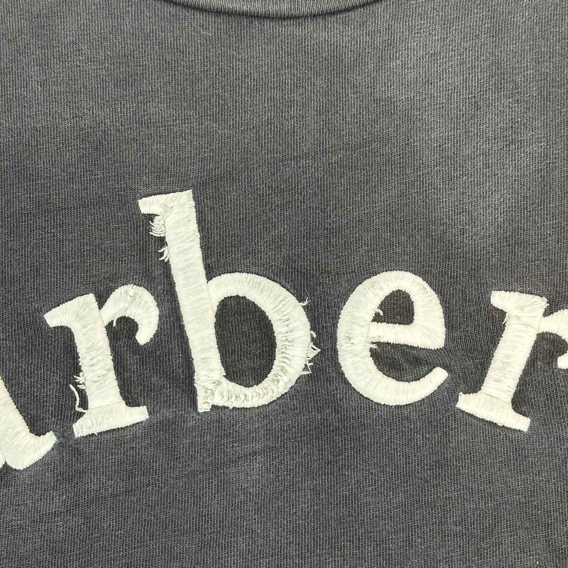 Men's Embroidered Logo T-Shirt Black Size M - Image 8