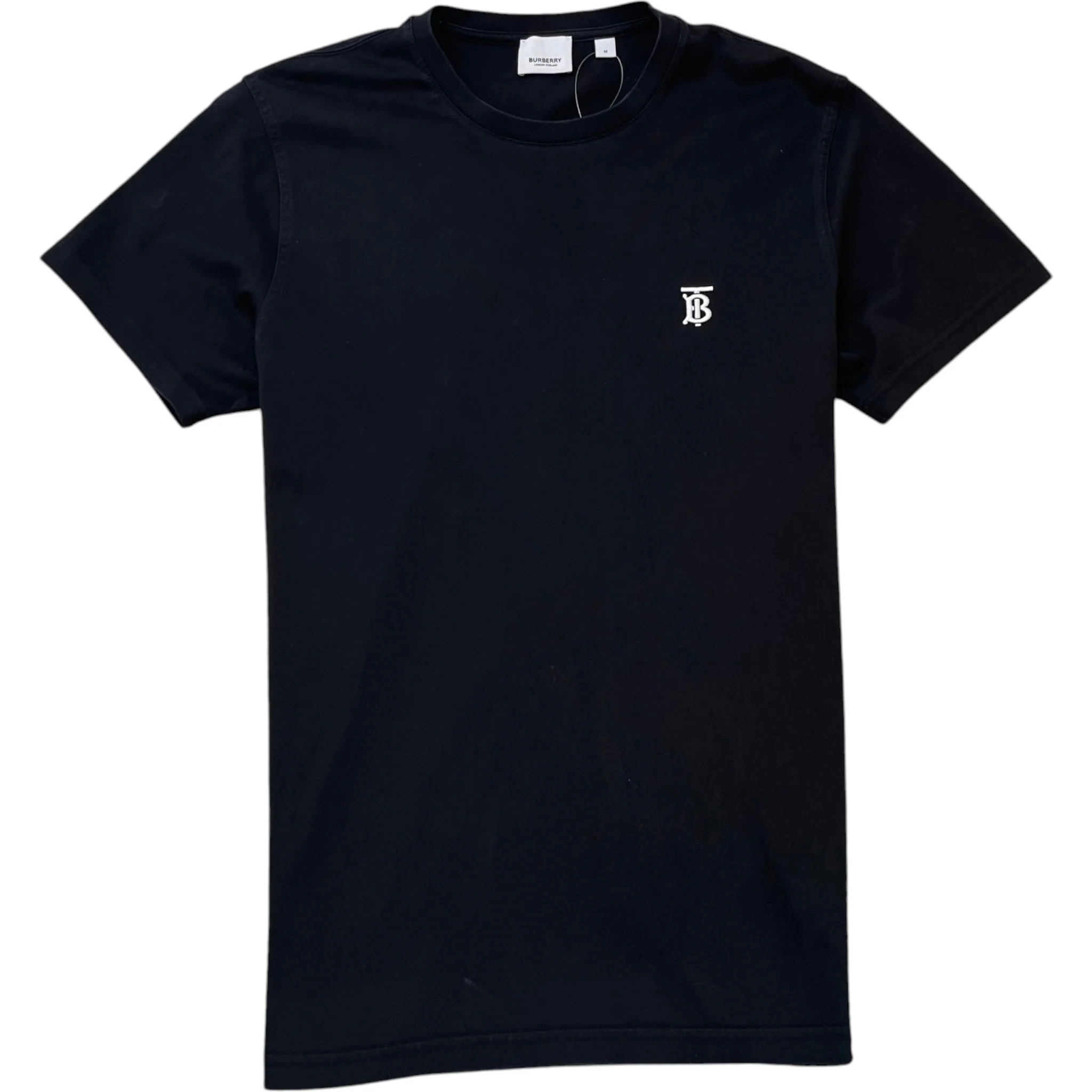 Men's Embroidered Logo T-Shirt Black Size M
