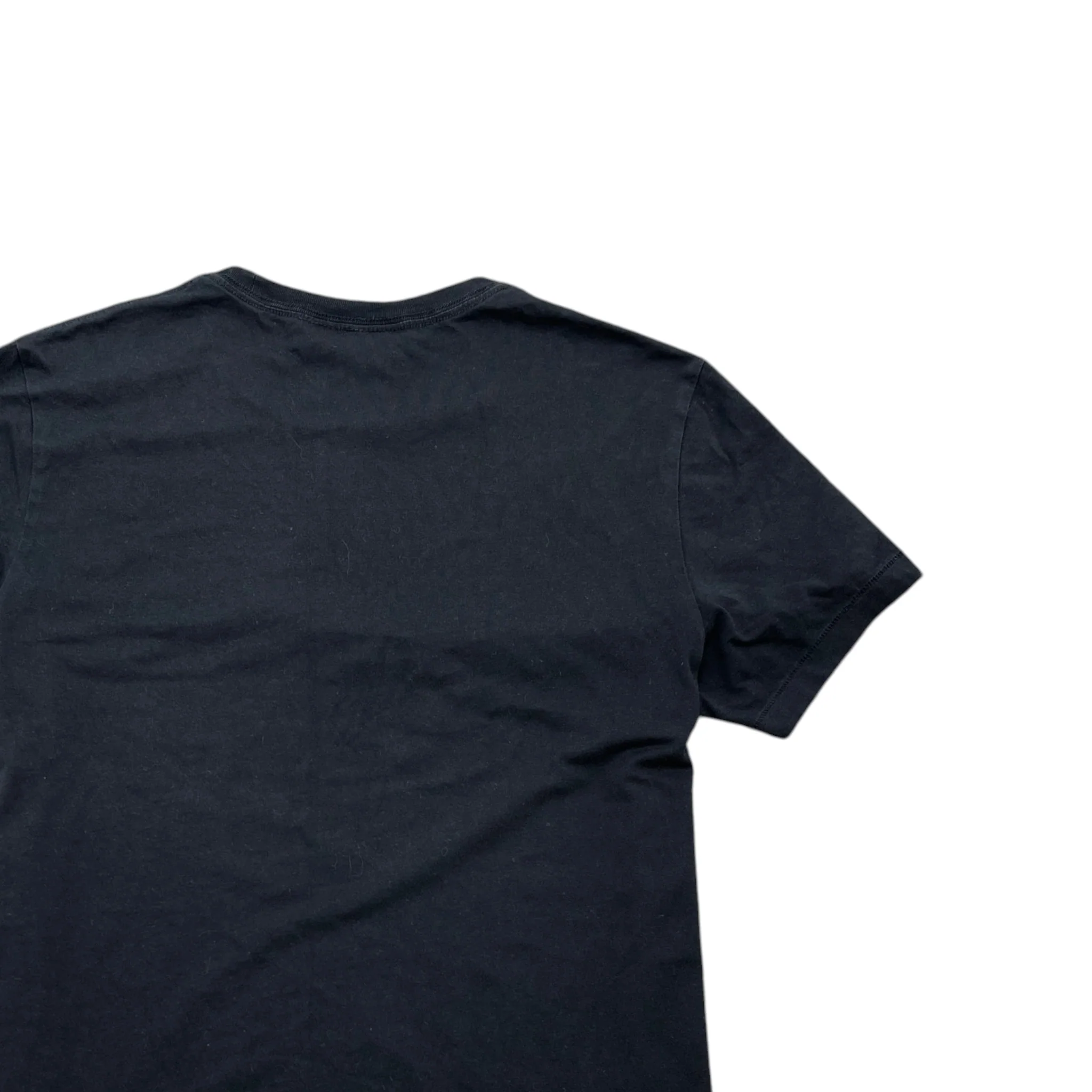 Men's Embroidered Logo T-Shirt Black Size M - Image 4