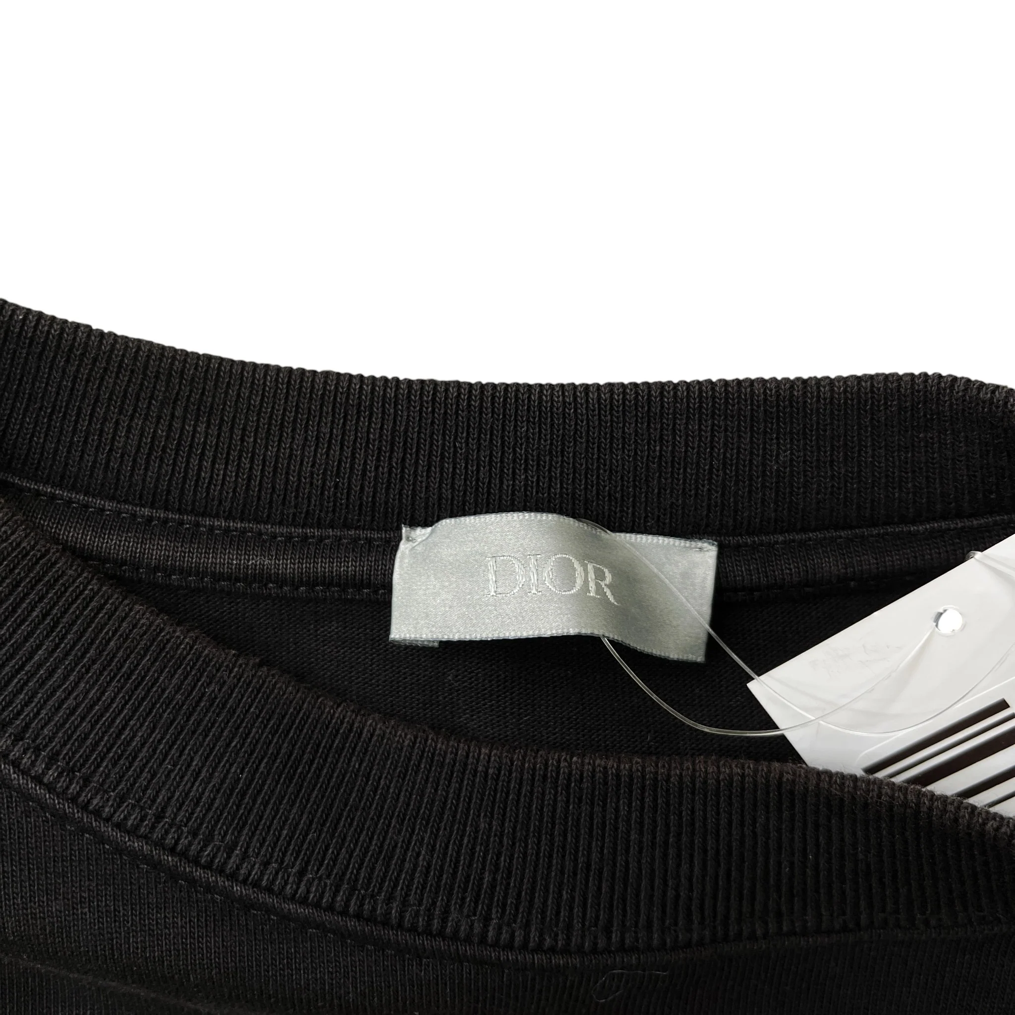 Men's Embroidered Logo T-Shirt Black Size XS - Image 5