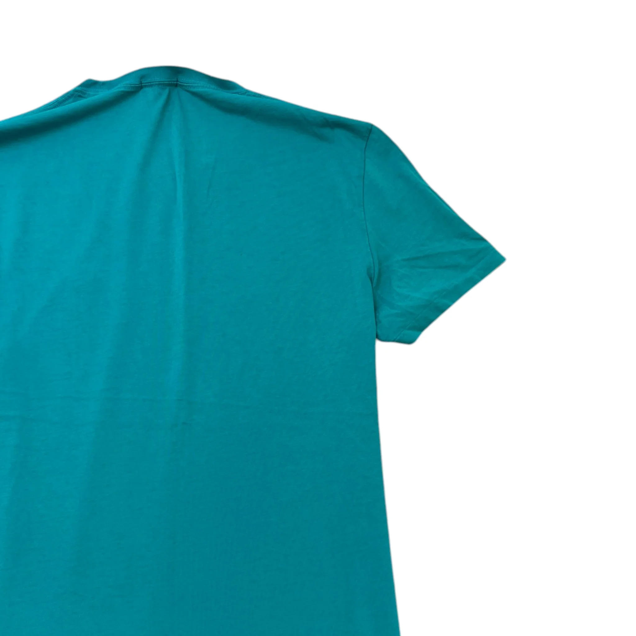 Men's Embroidered Logo T-Shirt Blue Size M - Image 4