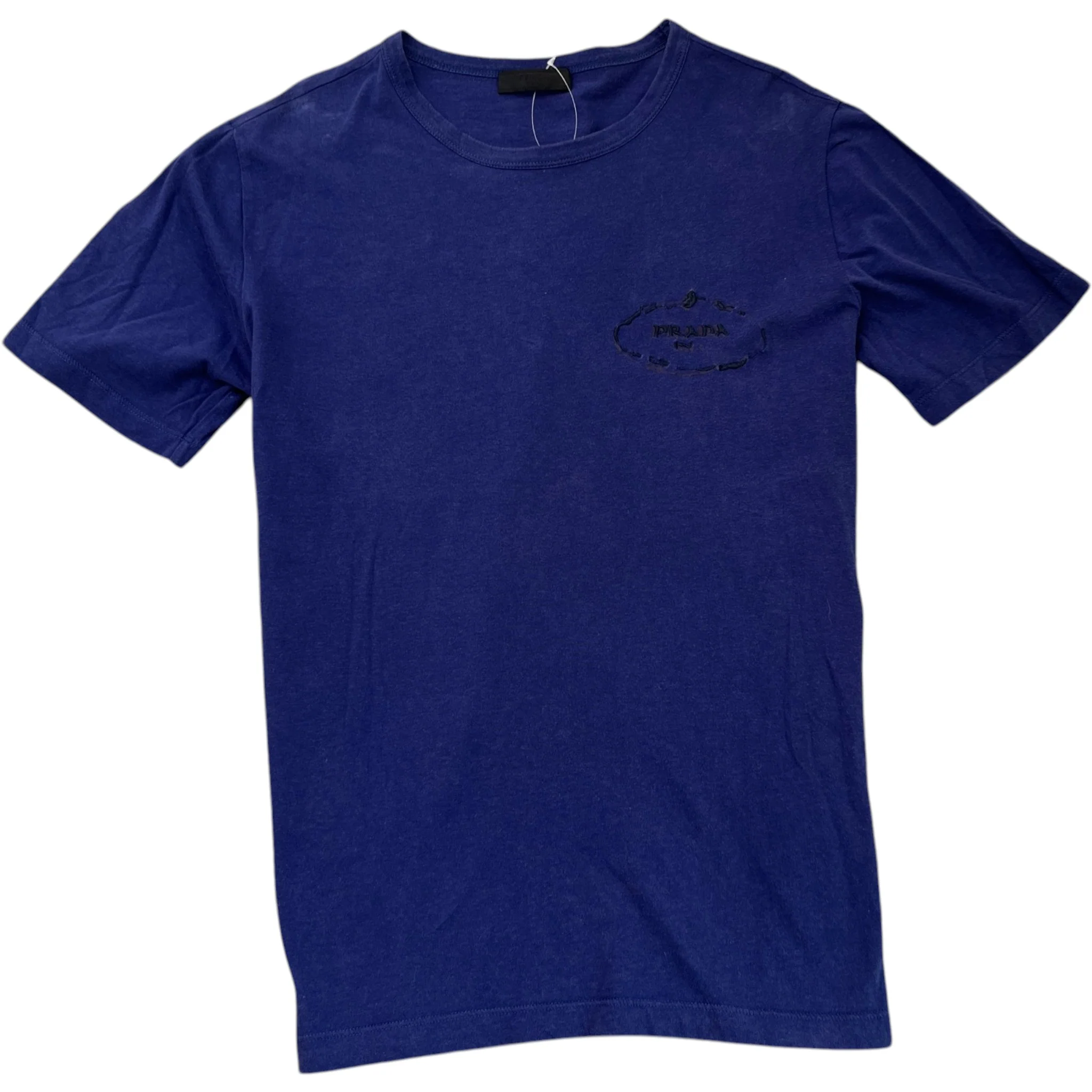 Men's Embroidered Logo T-Shirt Navy Size L