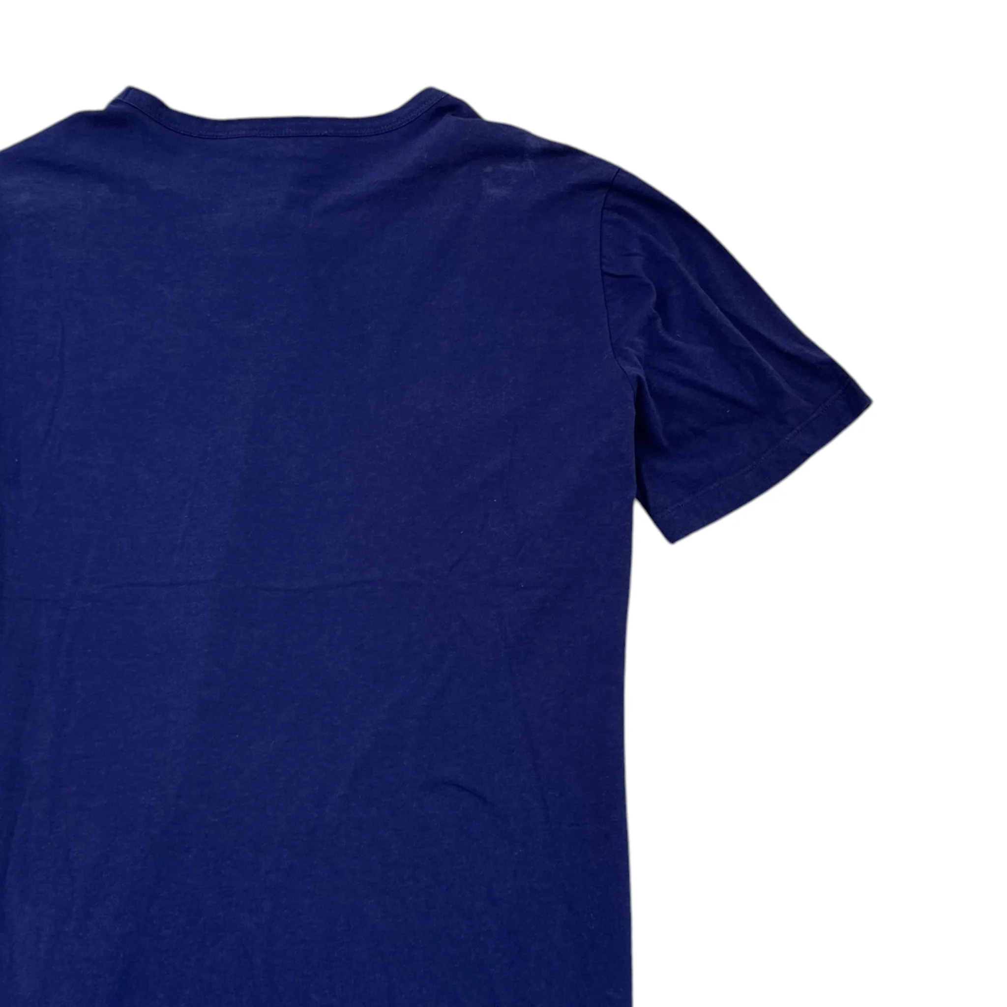 Men's Embroidered Logo T-Shirt Navy Size L - Image 4