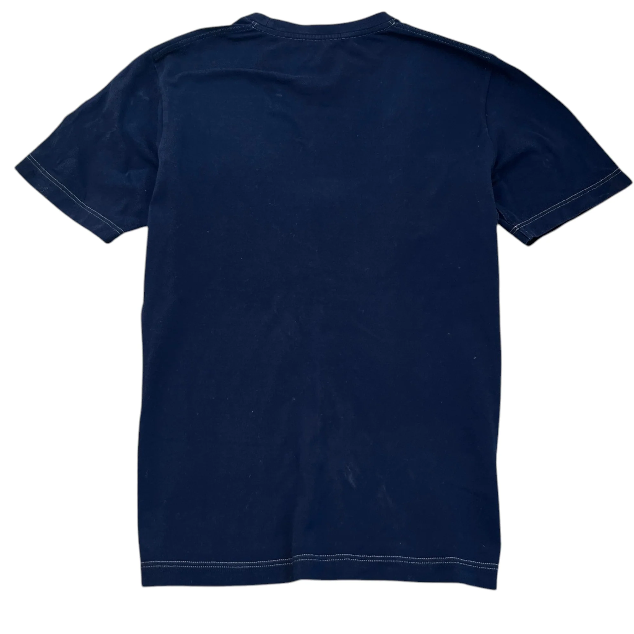 Men's Embroidered Logo T-Shirt Navy Size L - Image 2