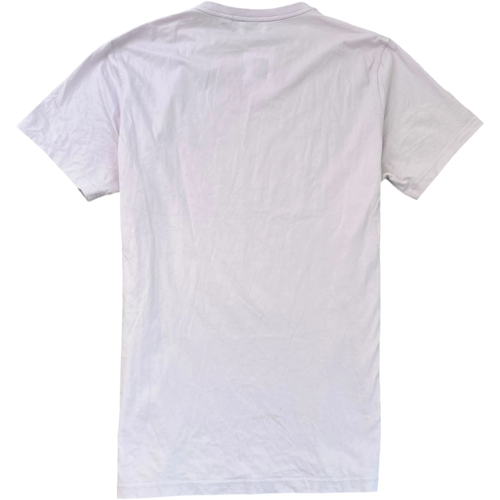 Men's Embroidered Logo T-Shirt Purple Size L - Image 2