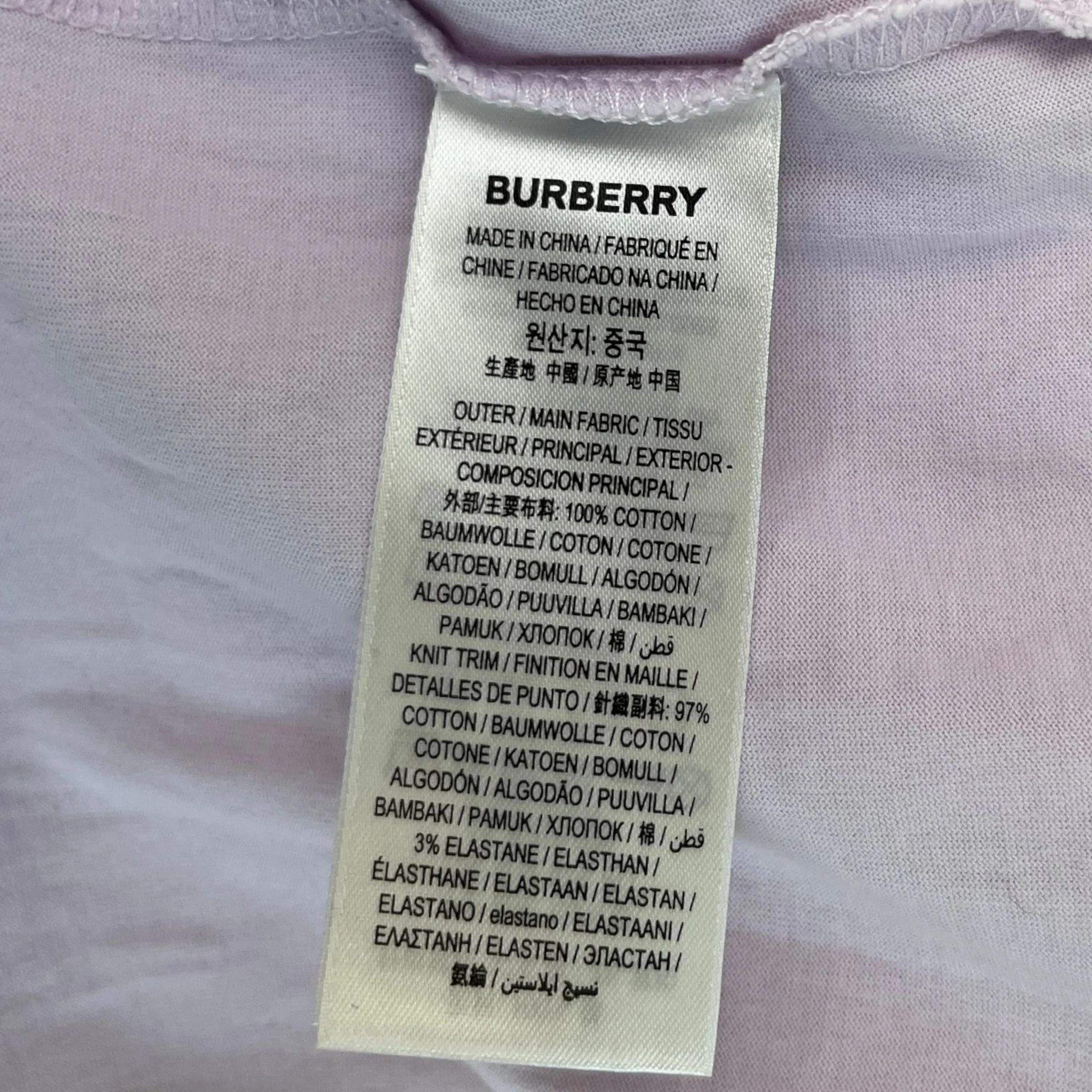 Men's Embroidered Logo T-Shirt Purple Size L - Image 7