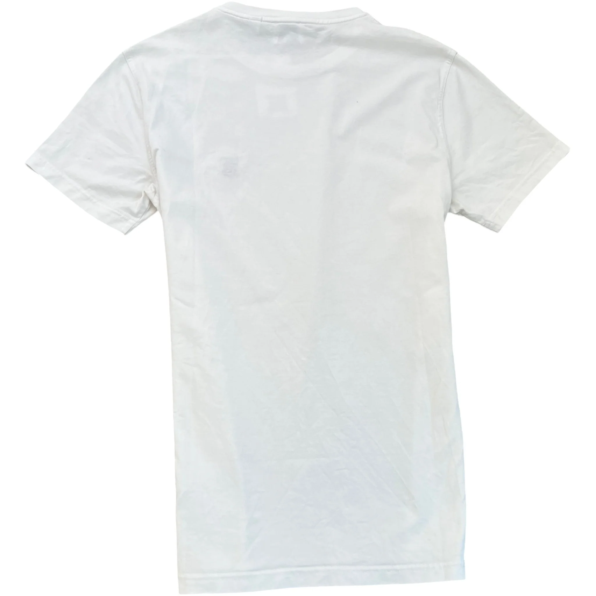 Men's Embroidered Logo T-Shirt White Size S - Image 2