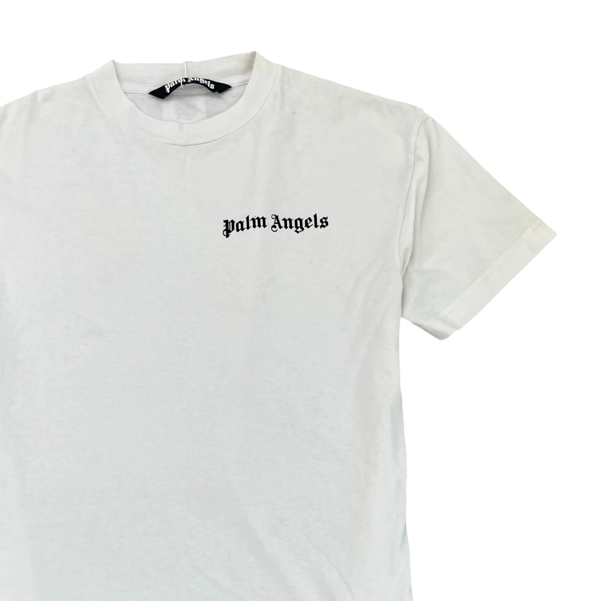 Men's Embroidered Logo T-Shirt White Size XL - Image 3