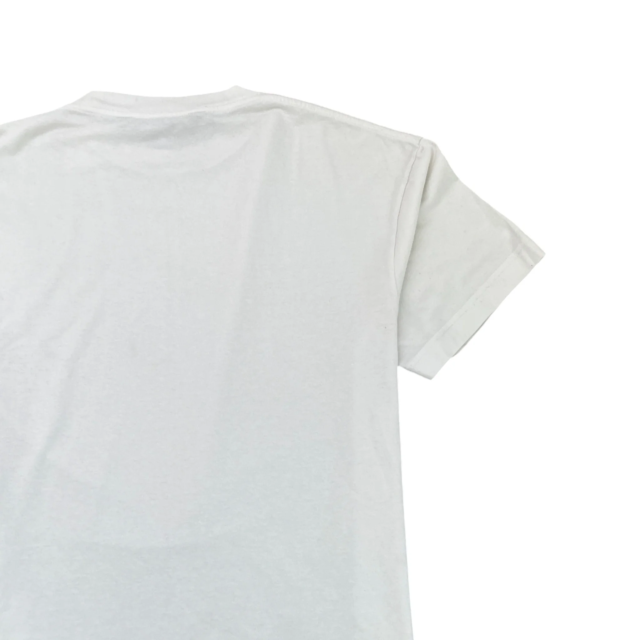 Men's Embroidered Logo T-Shirt White Size XL - Image 4