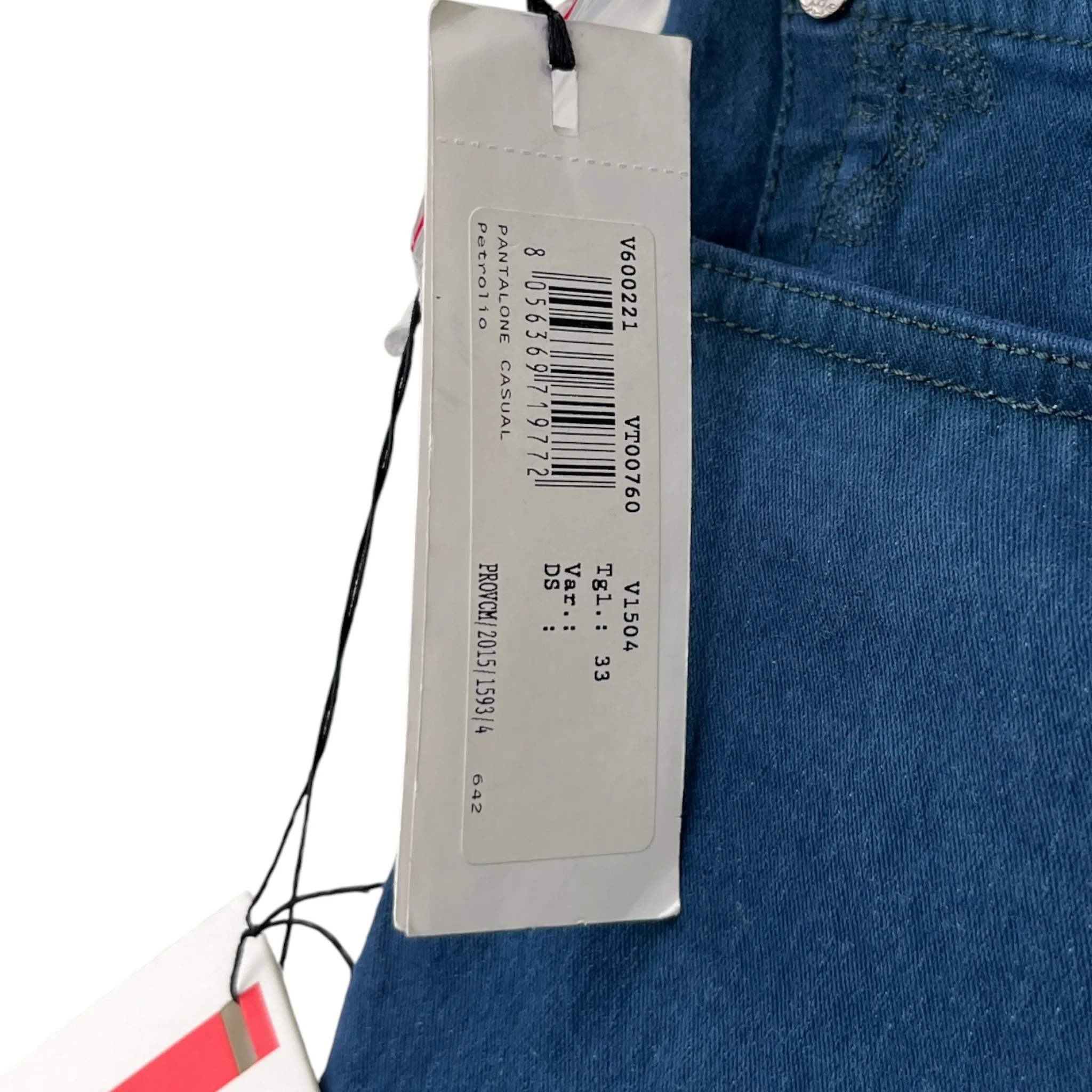 Men's Embroidered Medusa Logo Jeans Blue Size Waist 33" - Image 8