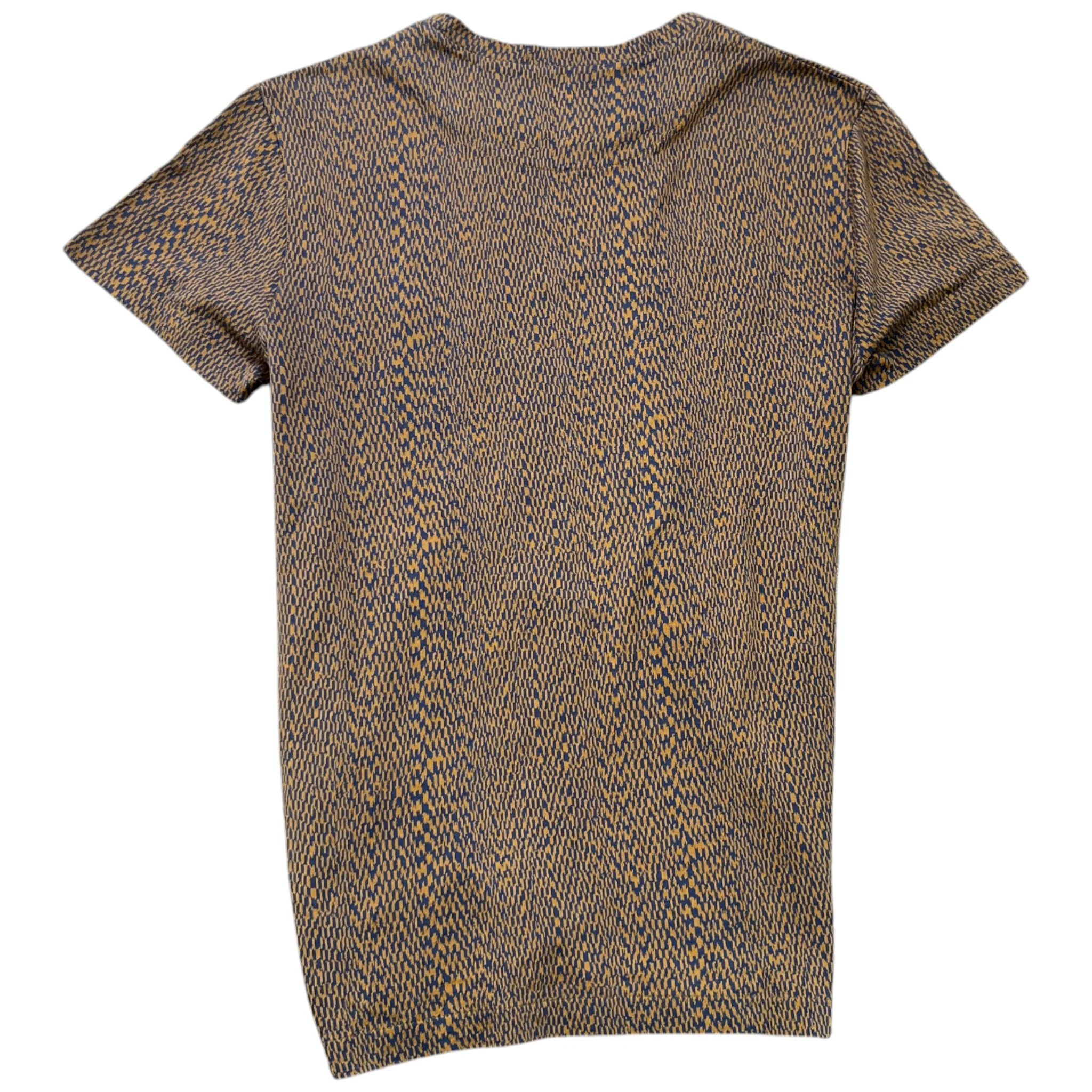 Men's Embroidered Patches T-Shirt Brown Size S - Image 2