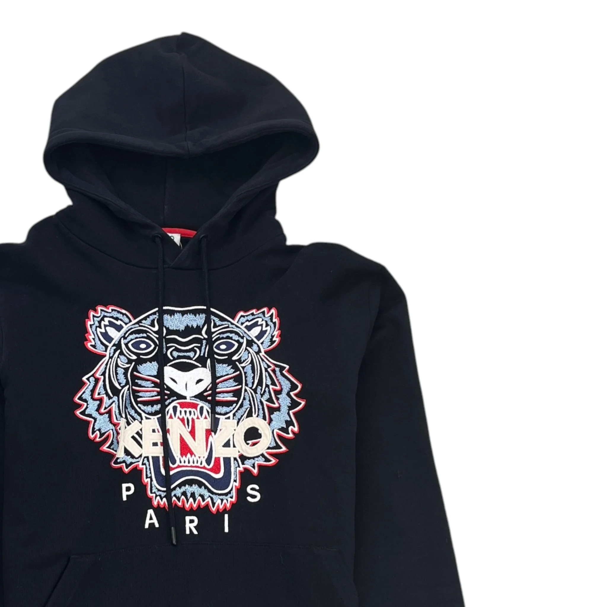 Men's Embroidered Tiger Sweatshirt Black Size M - Image 3