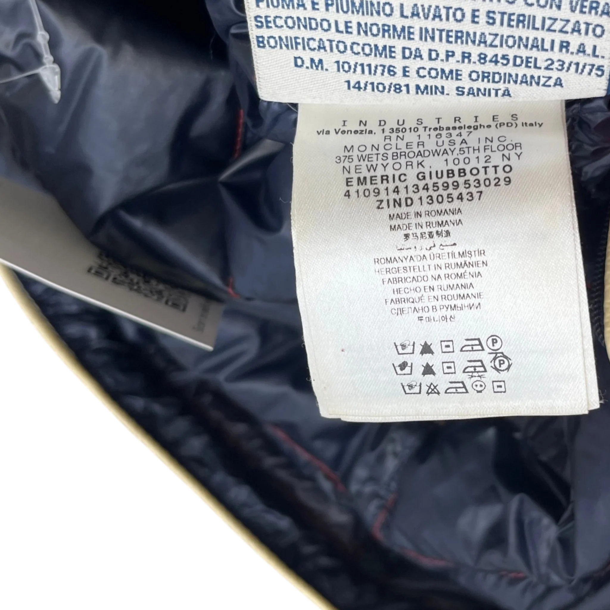 Men's Emeric Down Jacket Navy Size 3 / L - Image 7
