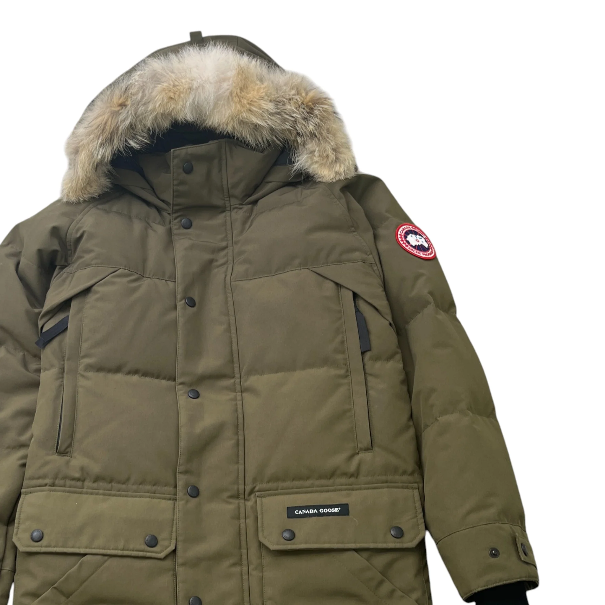 Men's Emory Down Jacket Khaki Size S - Image 3
