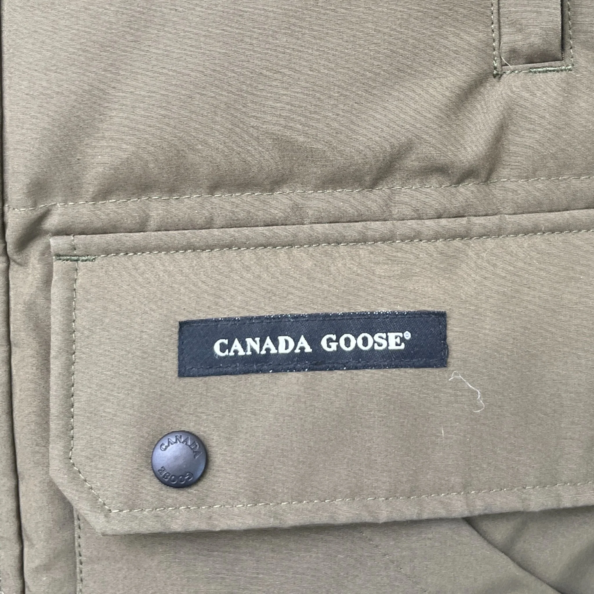 Men's Emory Down Jacket Khaki Size S - Image 6