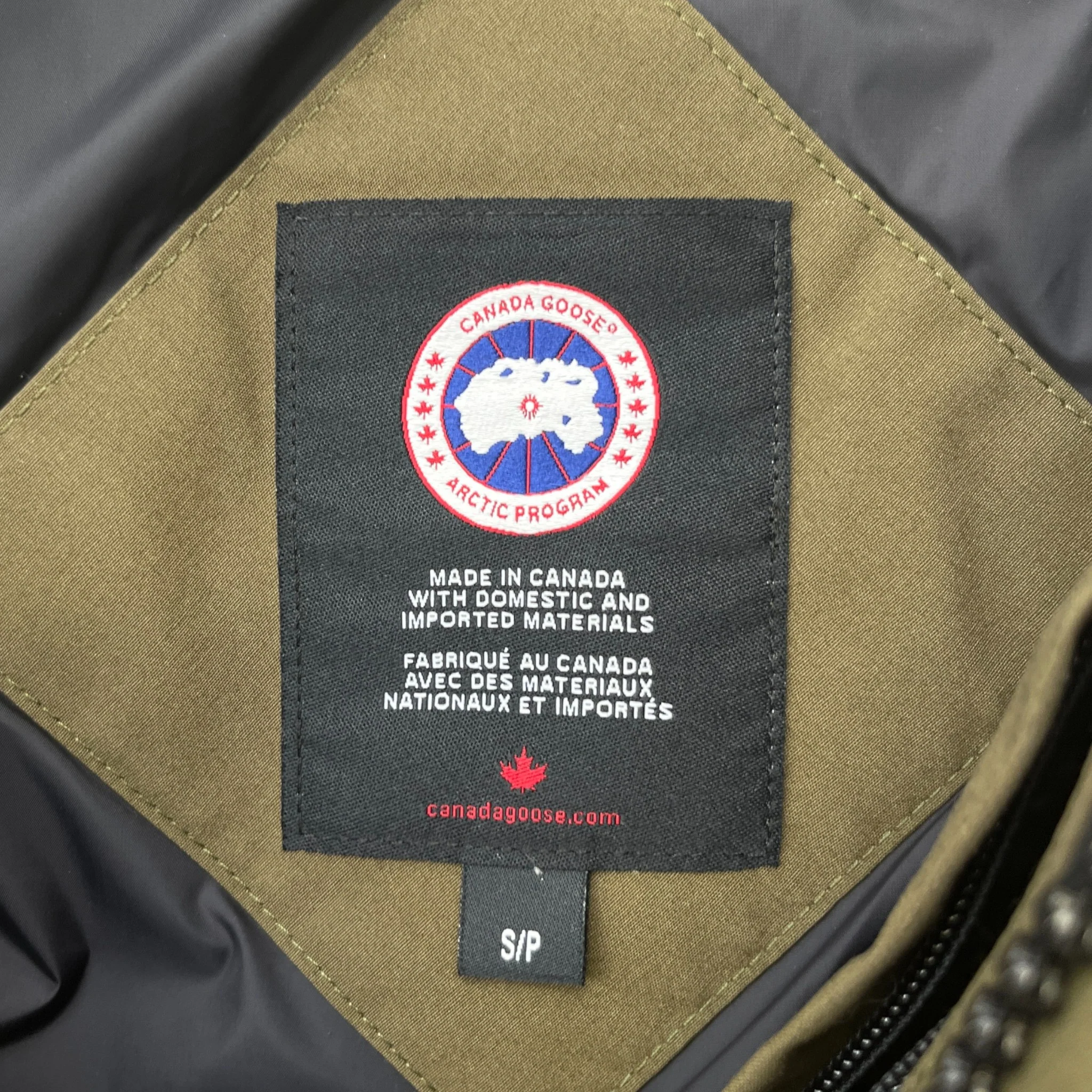 Men's Emory Down Jacket Khaki Size S - Image 8